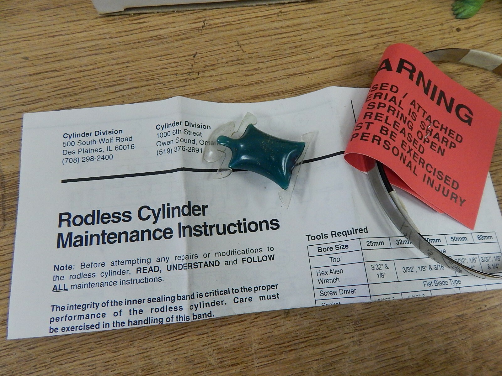 NEW Parker L078450025 24.00 WW622753 B Cylinder Maintence Kit *FREE SHIPPING*