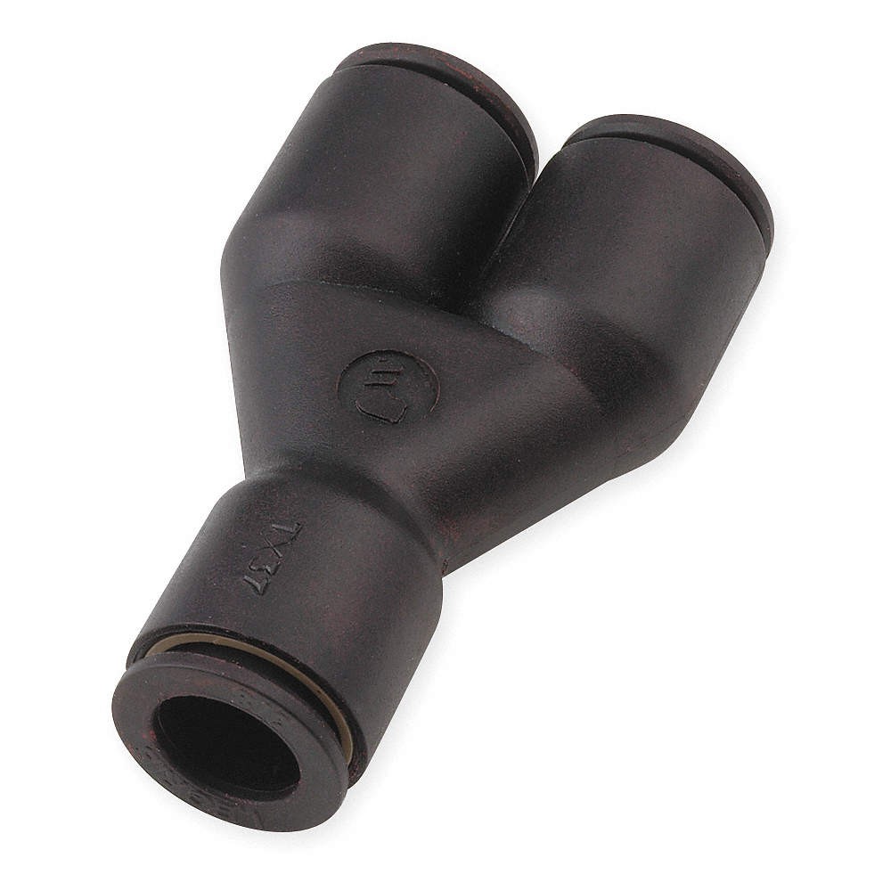 LEGRIS 3140 56 60 Union Y Unequal,1/4 In x 3/8 In,PK10 1DDR6
