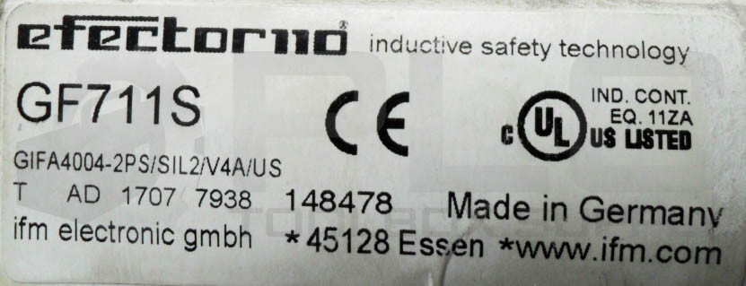 NEW EFECTOR IFM GIFA4004-2PS/SIL2/V4A/US INDUCTIVE SENSOR GF711S