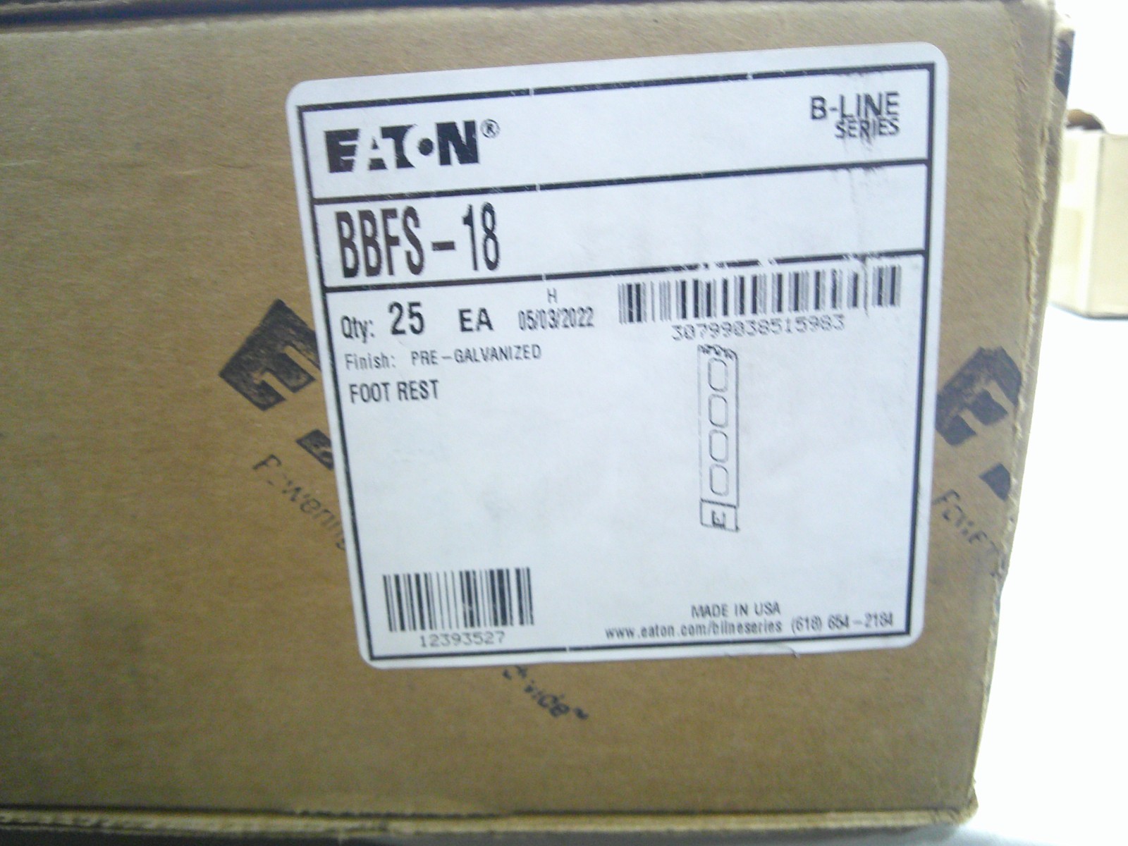 EATON B-LINE Series Box Mounting Bracket BBFS-18