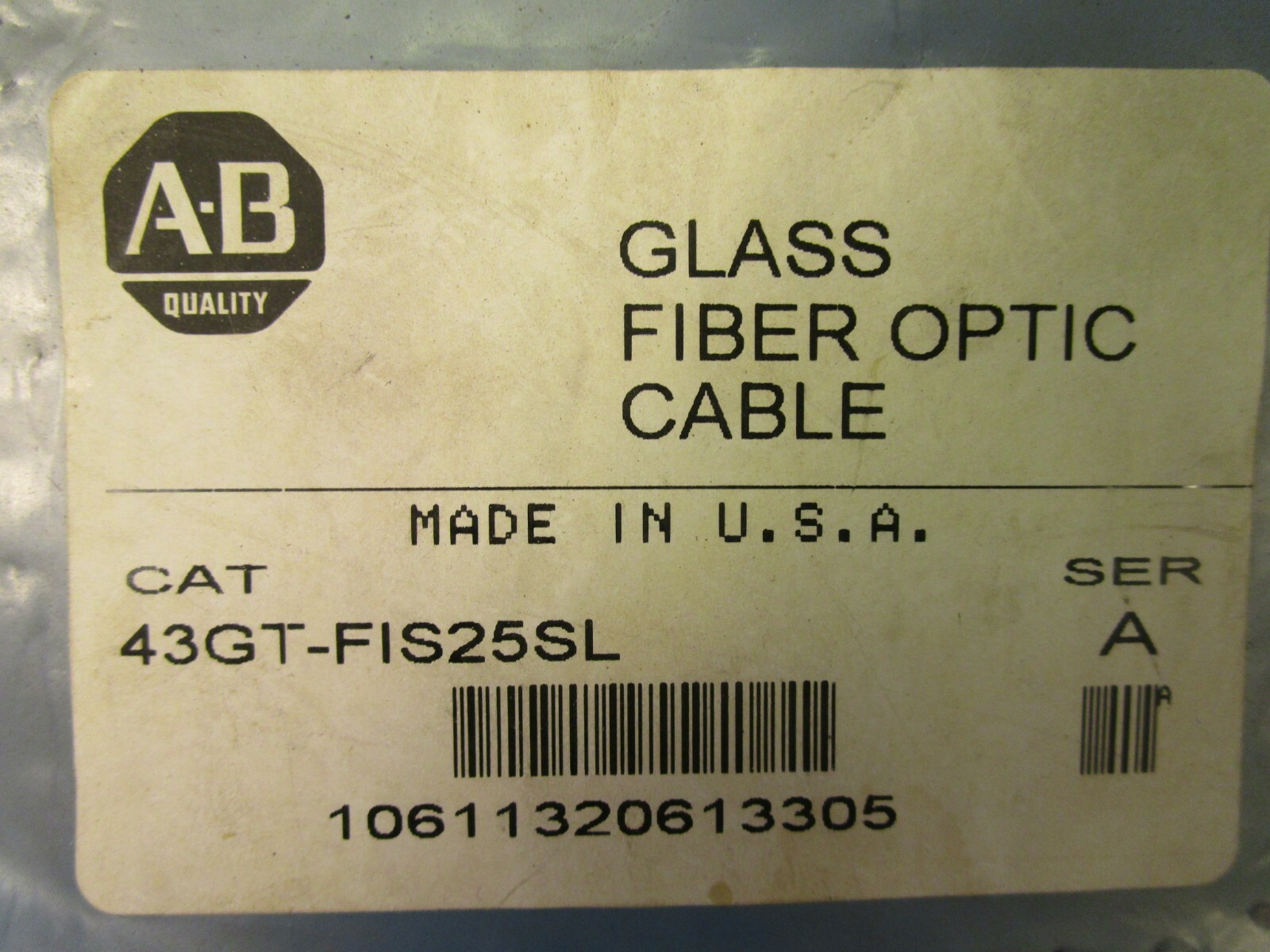 Allen Bradley 43GT-FIS25SL Glass Fiber Optic Cable