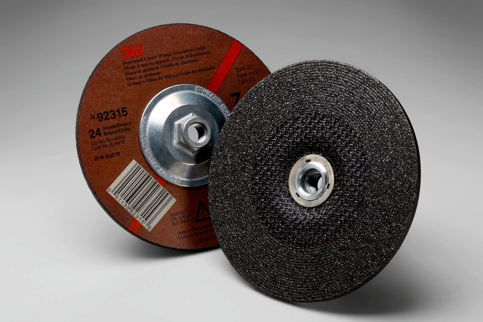 3M General Purpose Depressed Center Wheel, T27, 7 in x 1/4 in x 5/ (Case of 20)