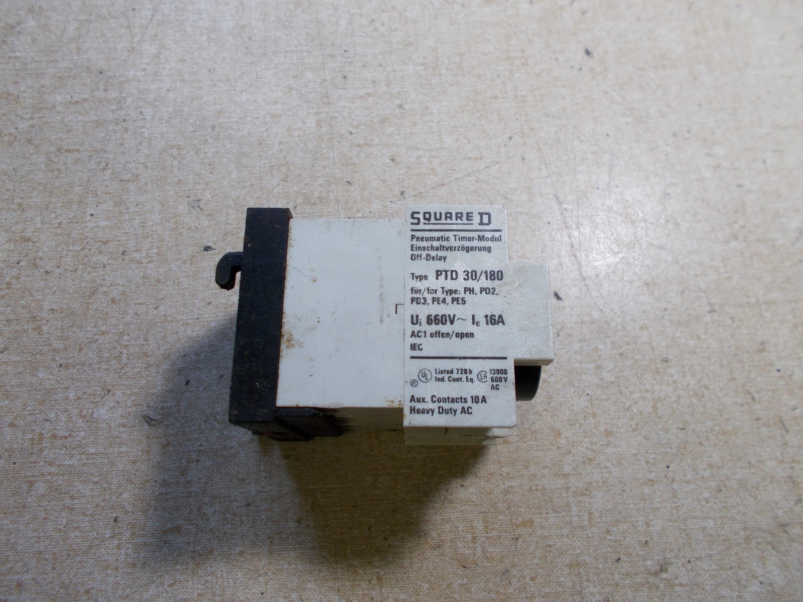 Square D Pneumatic Timer PTD30/180 Class 9999 *FREE SHIPPING*