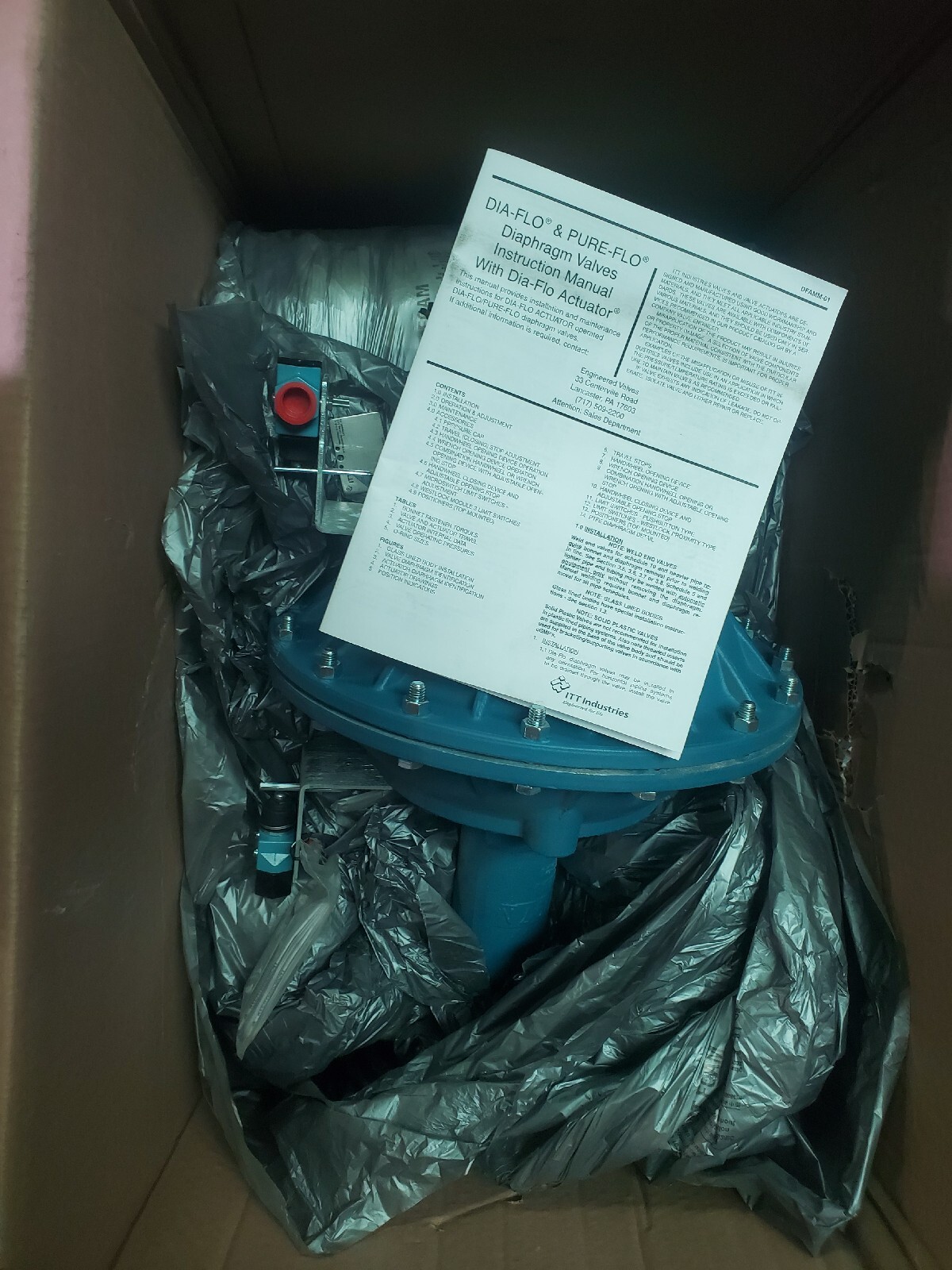ITT DIA-FLO 3-2000-M-34-3350-ATS-LS3 VALVE ACTUATOR NO.50 AIR MOTOR 150 CWP
