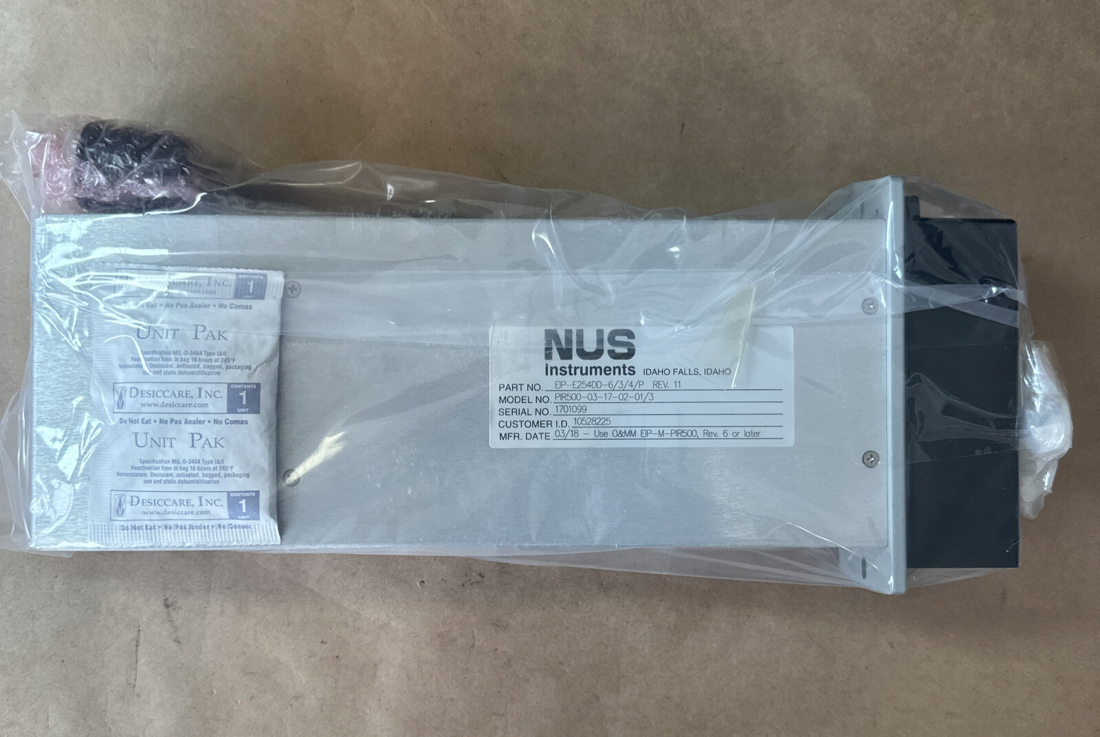 NEW NUS Instruments EIP-E254DD-6/3/4/P PIR500-03-17-02-01/3 Power Supply Module