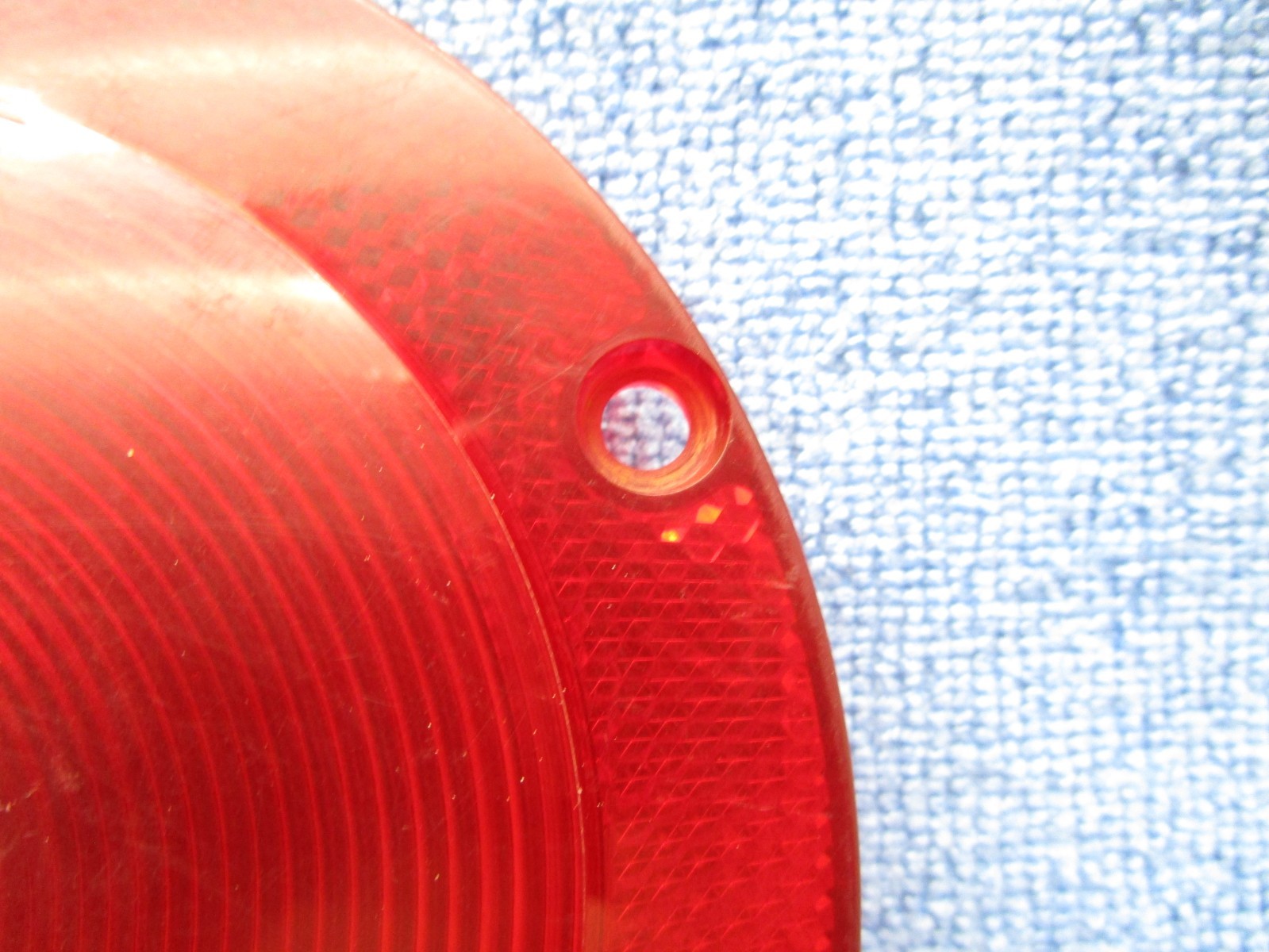 SATE-LITE 169 RED Tail Light Lamp Lens 5-1/8″ SAE-AIST-92-DOT