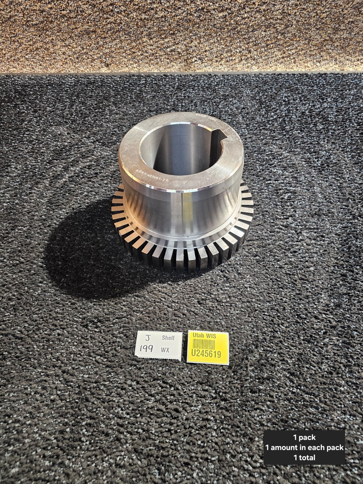 FALK 1120T 4.4965 Grid Coupling Hub Finished w/ Keyway Bore, 4.4965 in Bore Dia