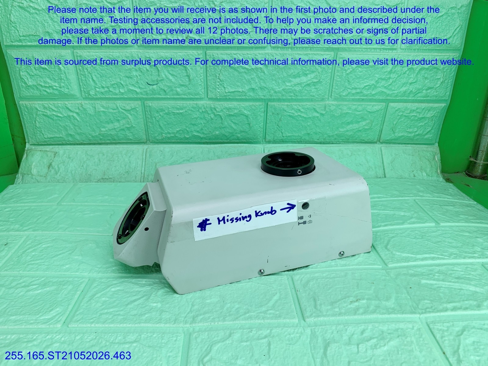 Olympus MX-SWETTR Trinocular MISSING KNOB Binocular as in photos, sn:8816, DHL