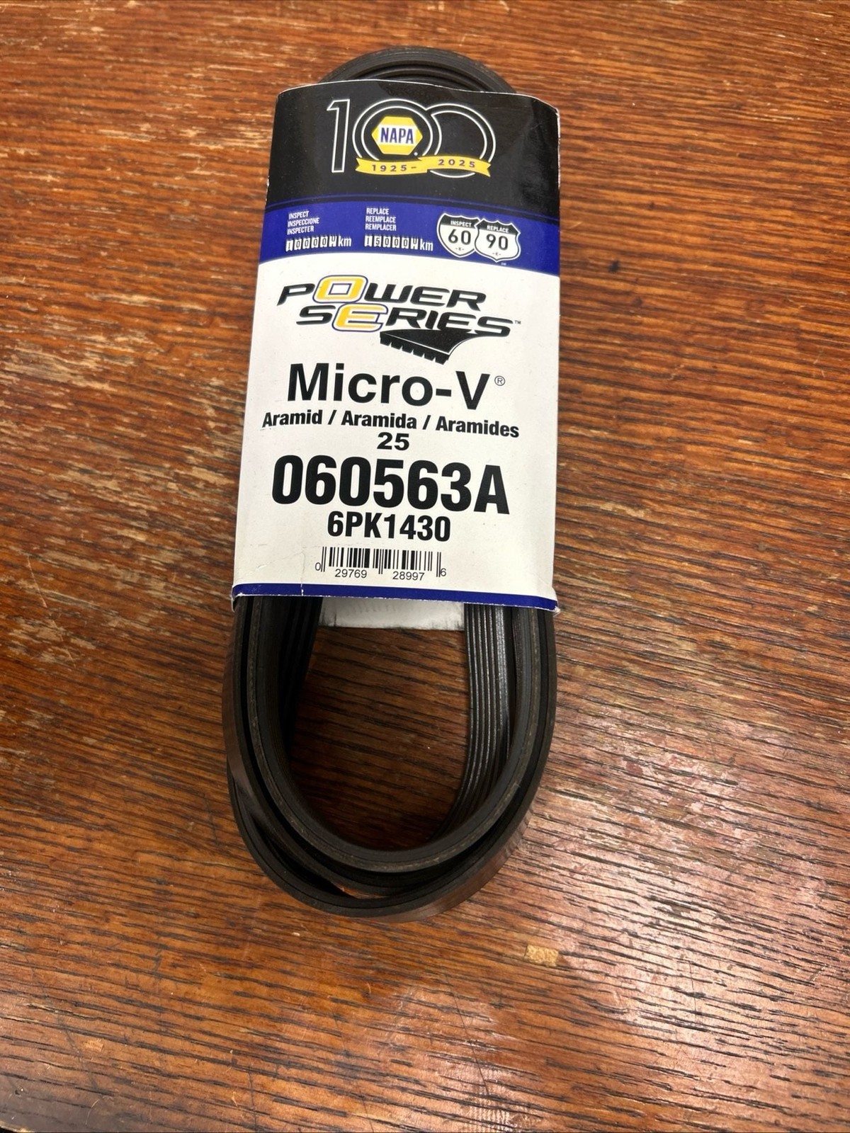 NAPA Power Series Micro-V Aramid Serpentine Belt 060563A / 6PK1430