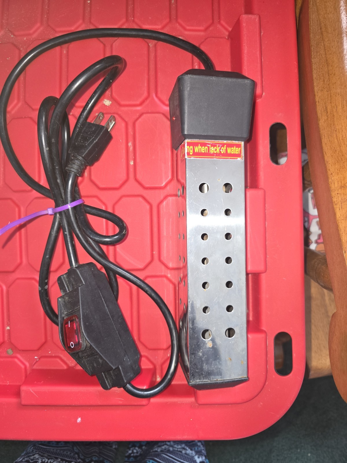 Bucket / Bathtub Immersion Water Heater Quick Heat Safe Easy to Use