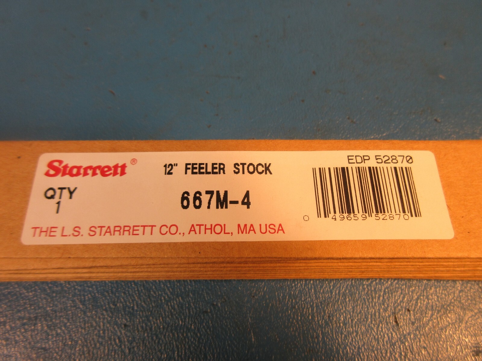 LOT OF 15, 667M-4, 0.03mm x 12″ Feeler Stock, (Grainger 26Z279)