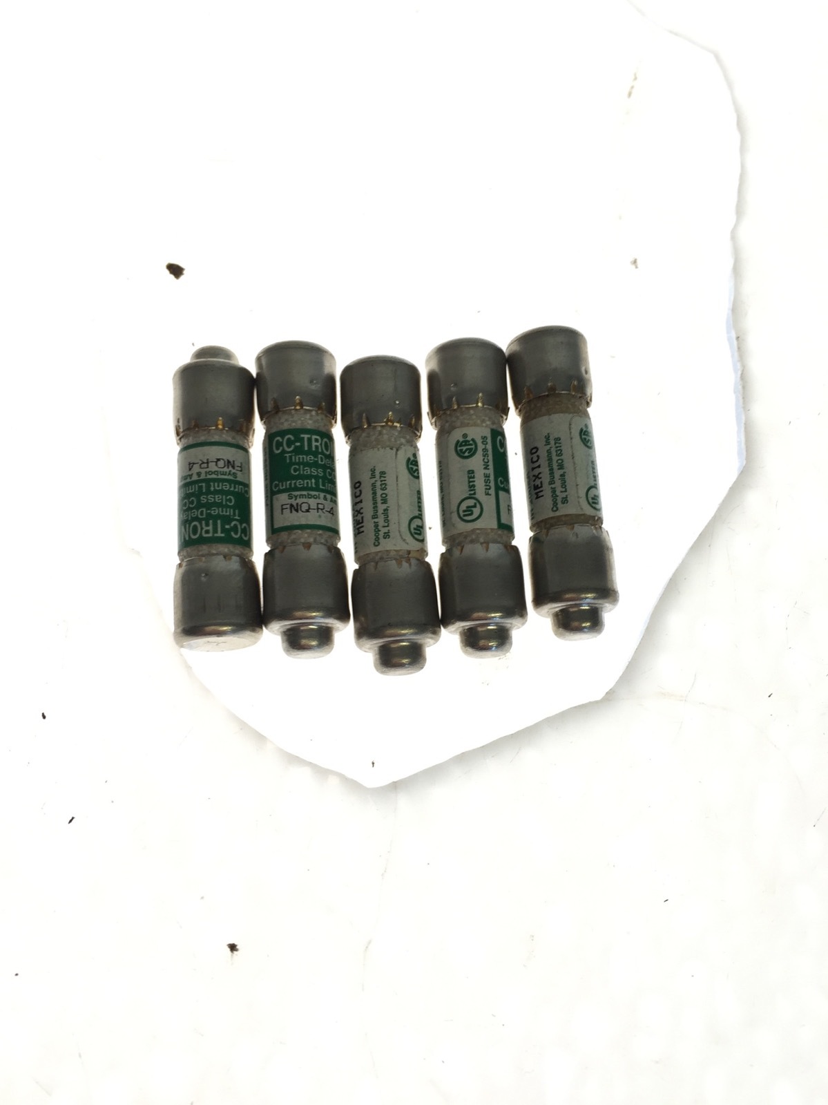 LOT OF 5 FNQ-R-4 BUSSMANN CC-TRON FUSE NEW NO BOX, FAST SHIPPING, A528
