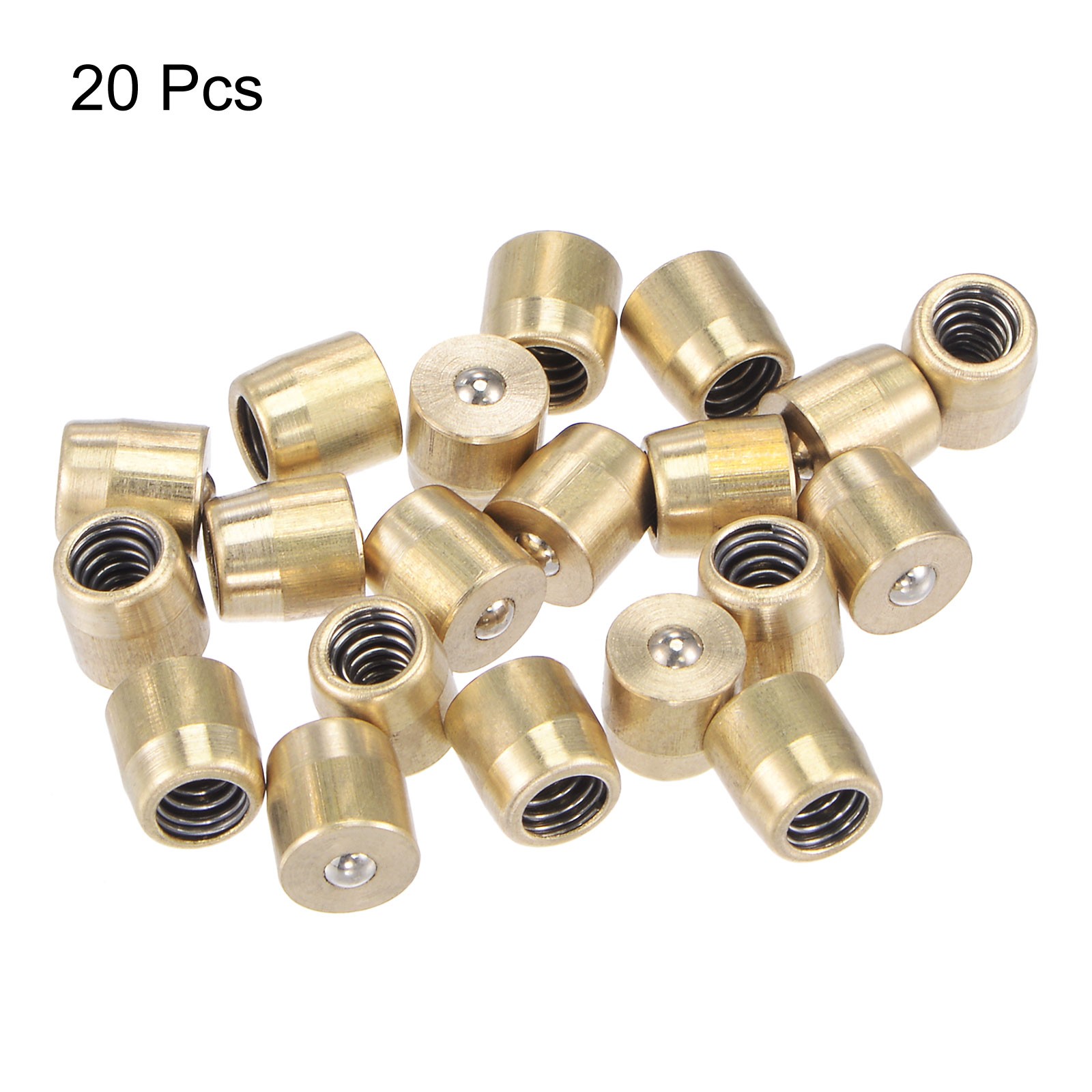 20pcs Brass Push Button Grease Oil Cup 6mm x 6mm Ball Oiler