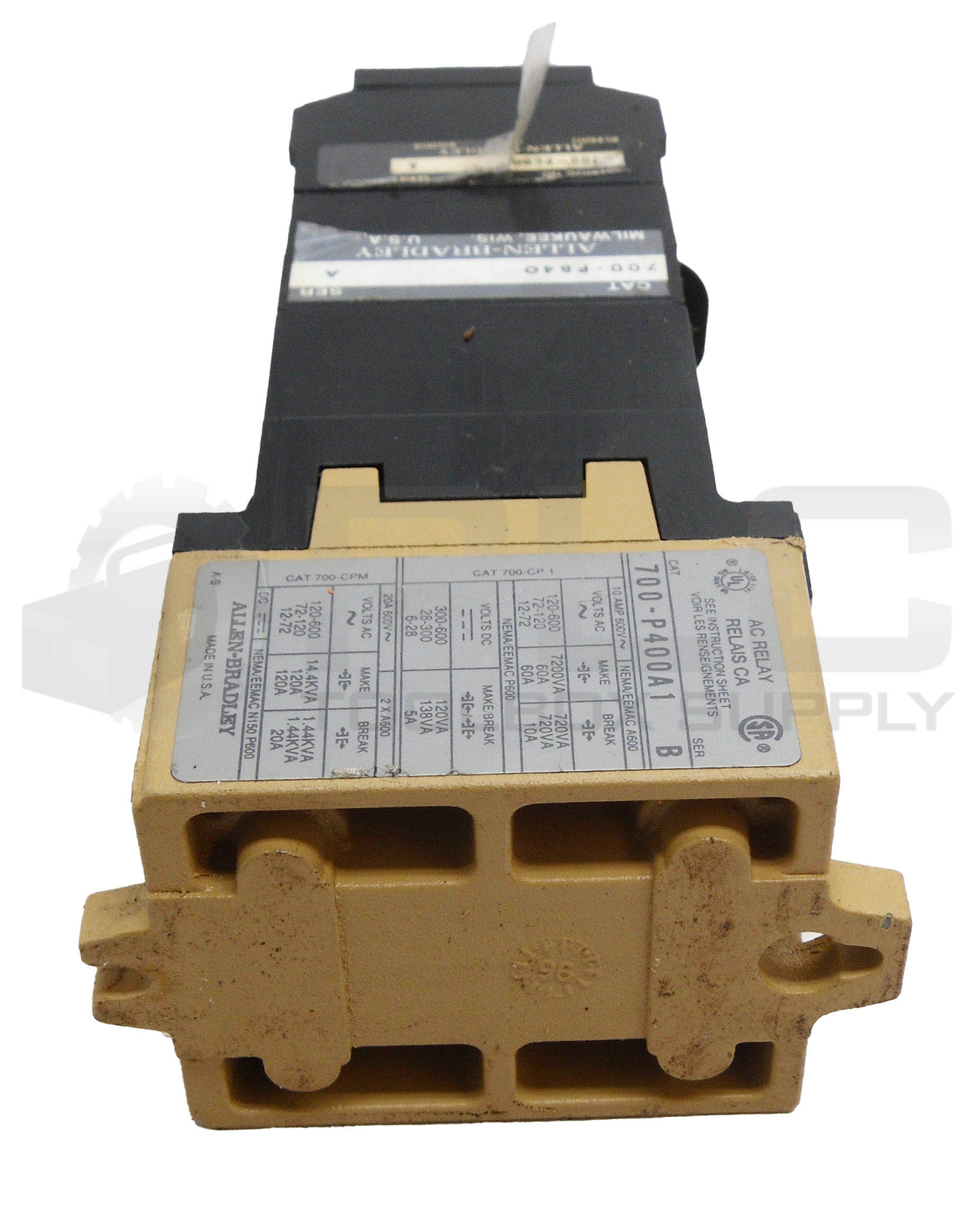 ALLEN BRADLEY 700-PC00 /A THIRD DECK W/ 700-PB40 /A W/ 700-P400A1 /B