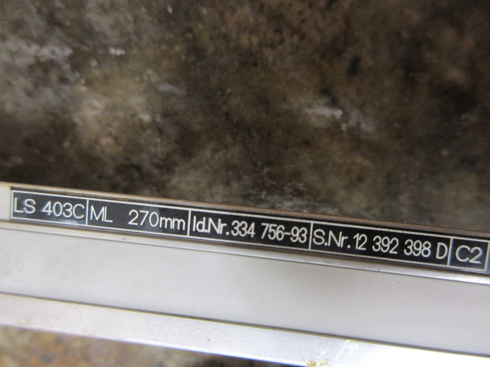 HEIDENHAIN LS403 ML 270MM ID NR 334 756-93 LINEAR SCALE GLASS ENCODER