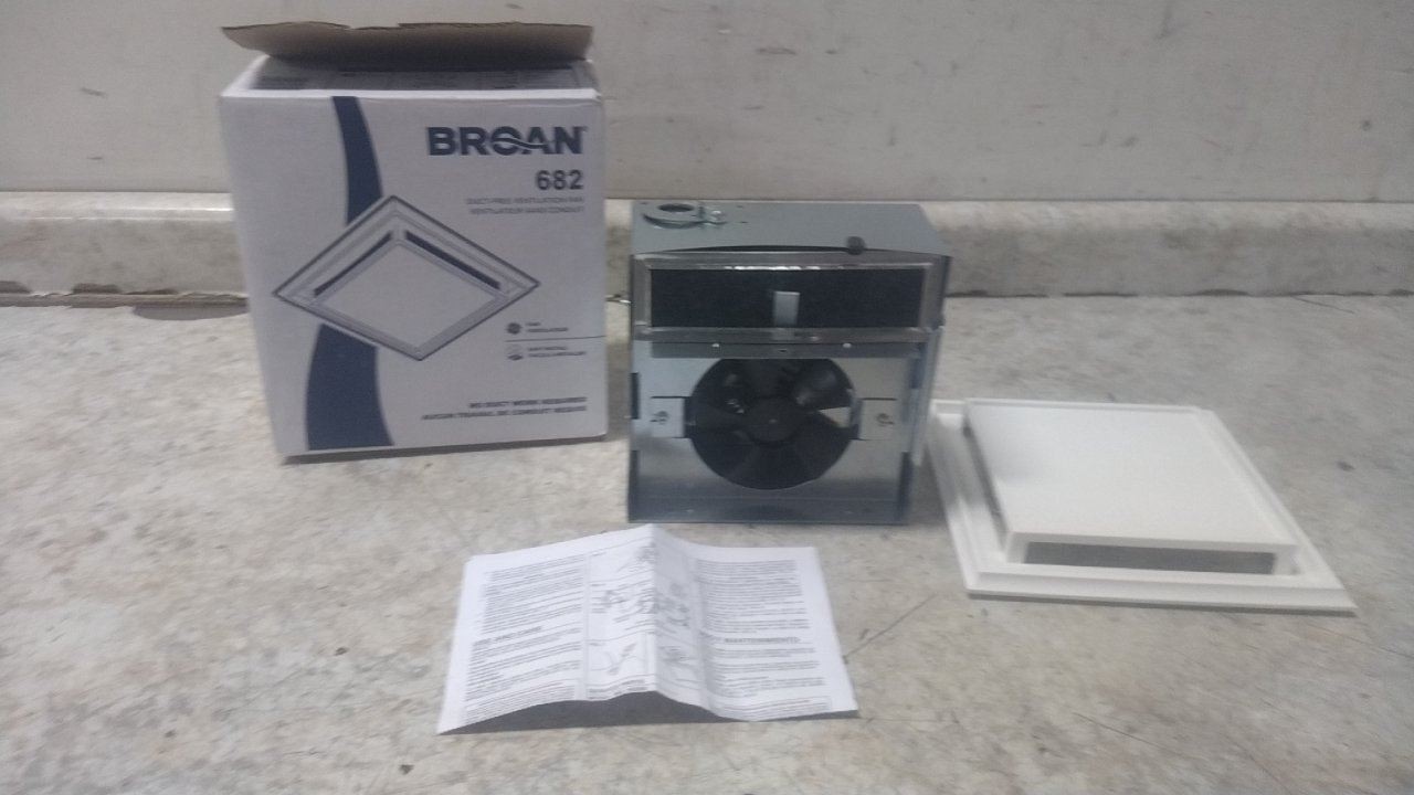 Broan 682 120VAC 120W Ceiling Mount Duct Free Bathroom Fan