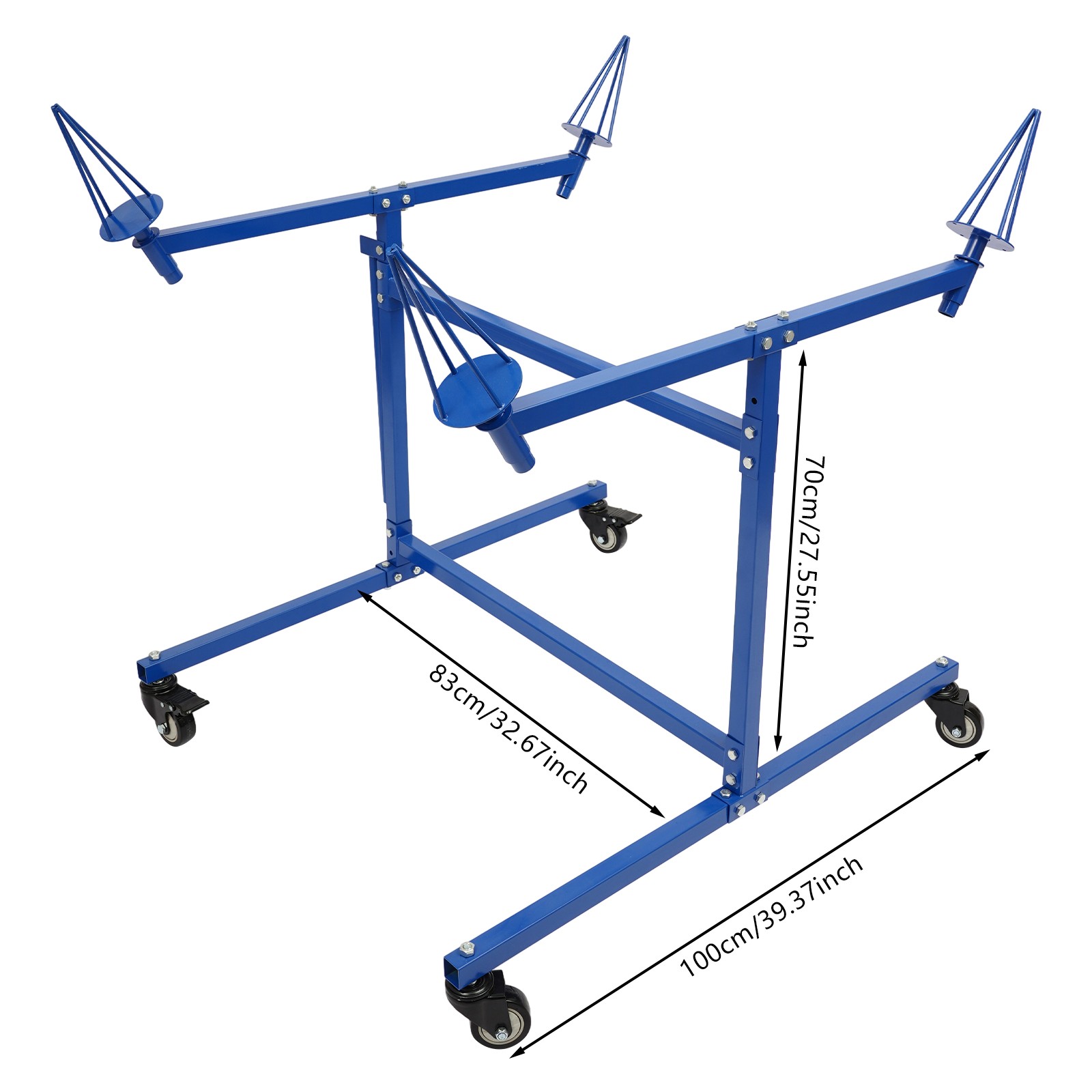 Wheel Paint Stand Rack Tilted Wheel Placement Rim Painting Rack For Auto Repair
