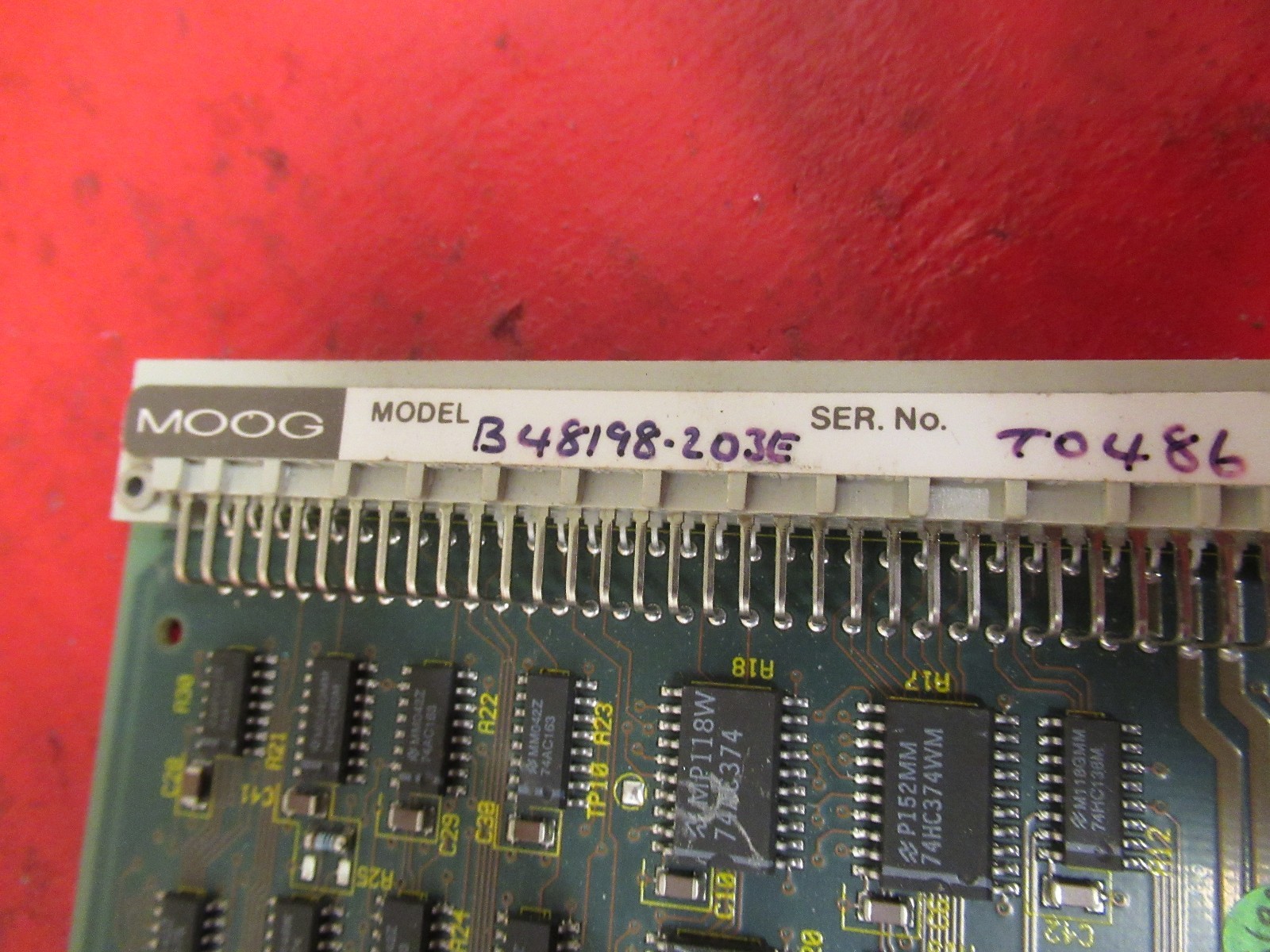 MOOG PC BOARD CARD B48208-002 B48208002 B48198-203/F USED