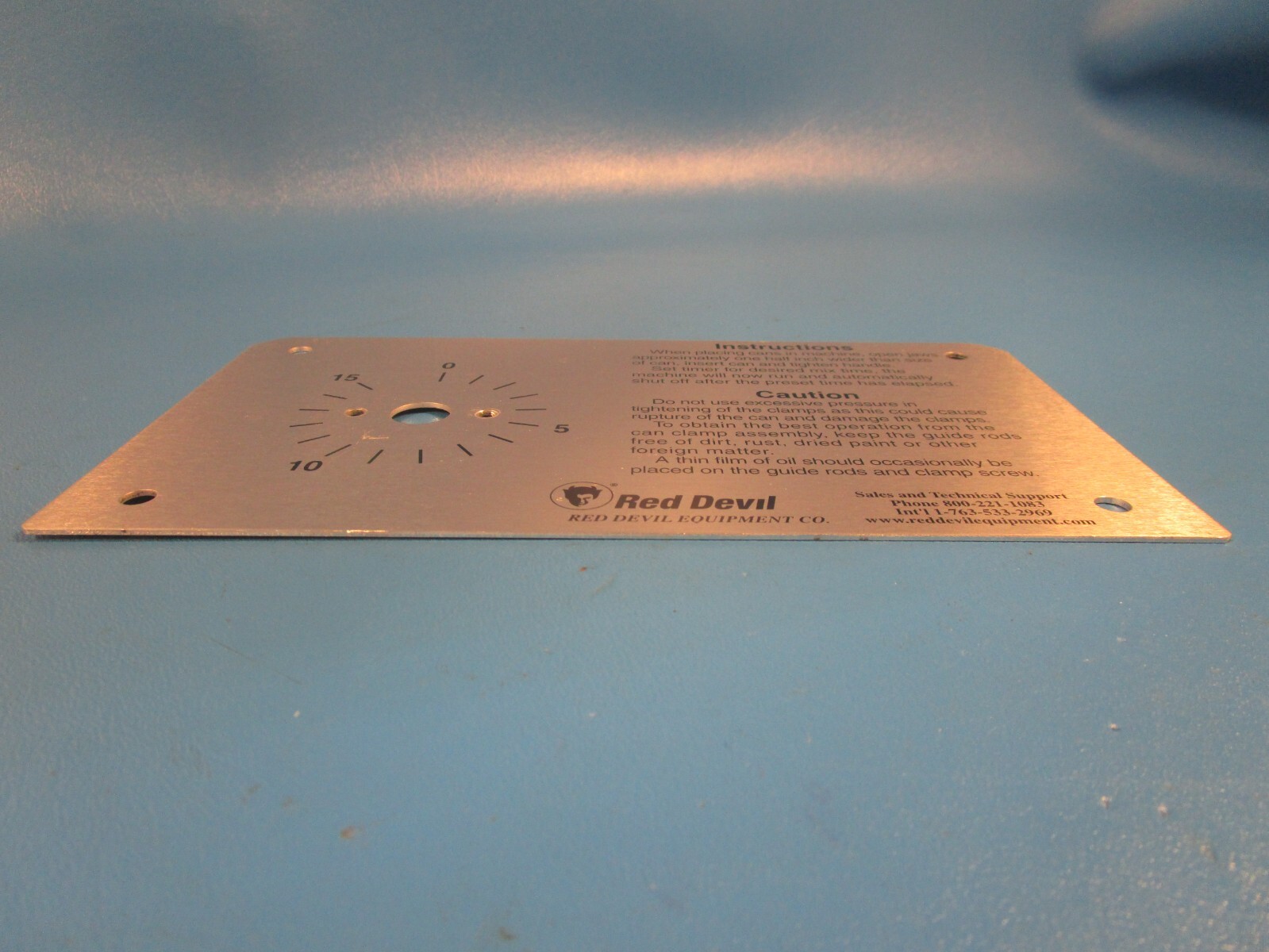 RED DEVIL 9781049 15 MINUTE DIAL TIMER PLATE, fits a Red Devil 5782184 Timer