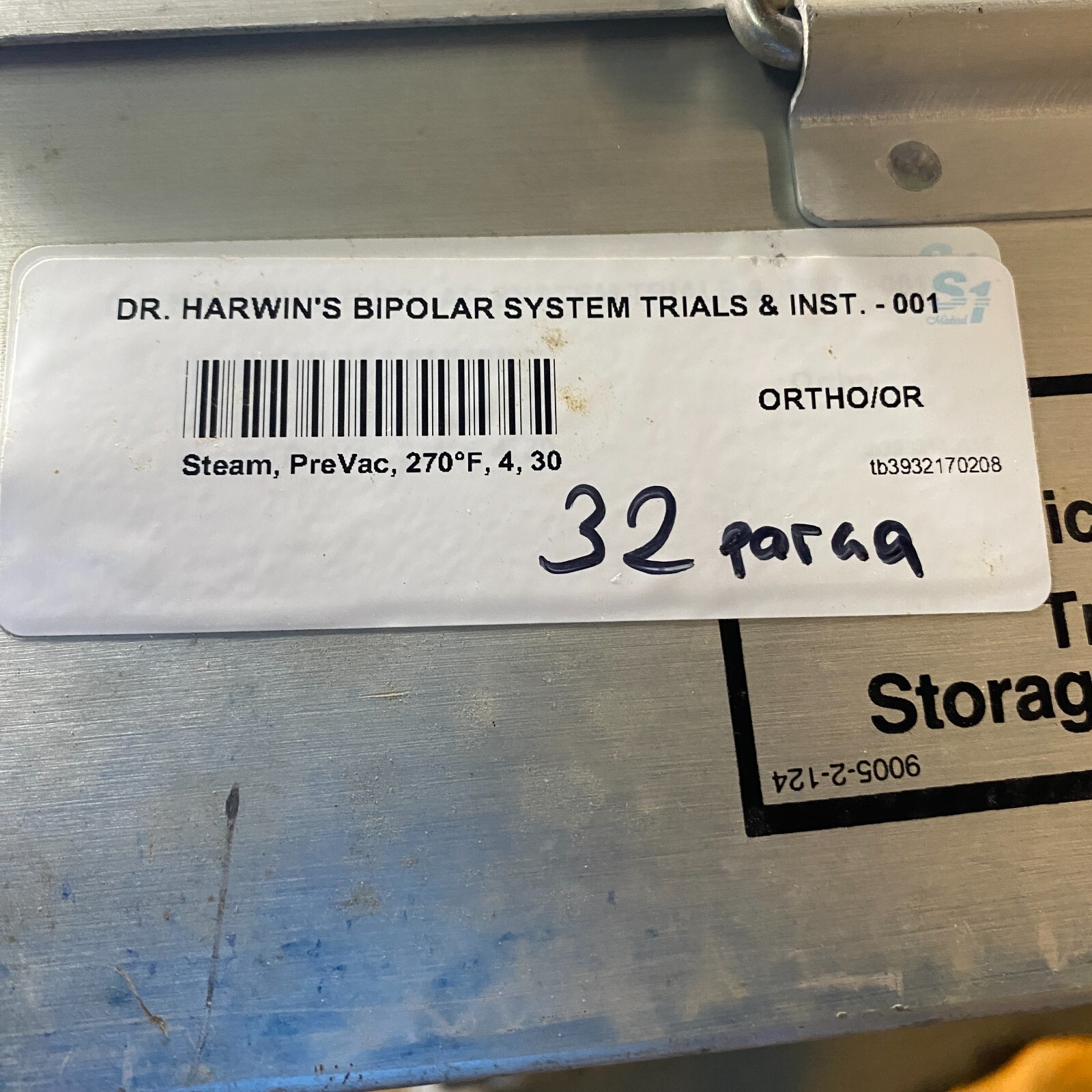 Howmedica Centrax 6825-9-900 Bipolar System Trials Instruments Set Bag of 32✅