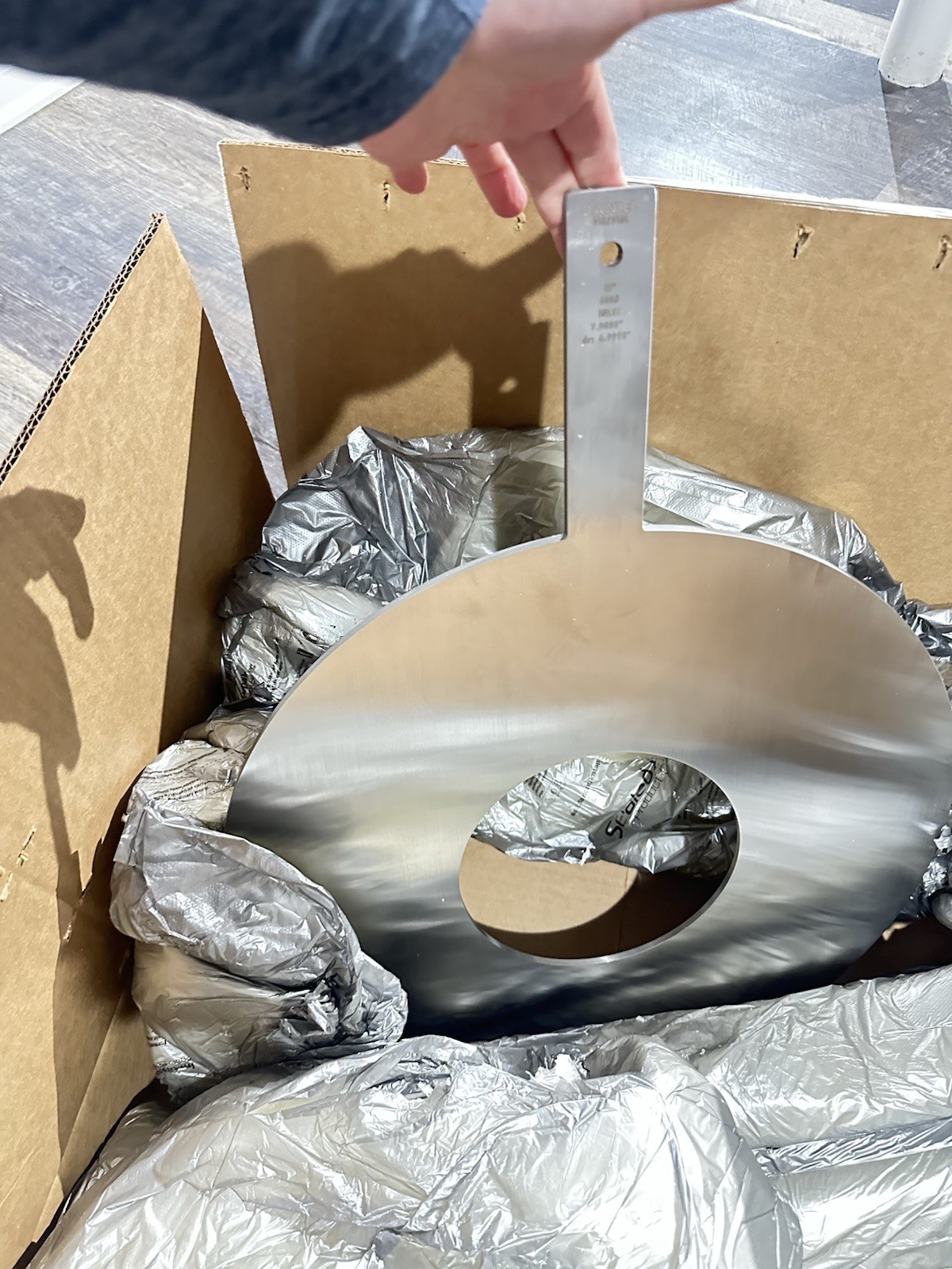 DANIEL – 316/316L 600 INLET 12″ ORIFICE PLATE – PADDLE MODEL 520 – NEW IN BOX!
