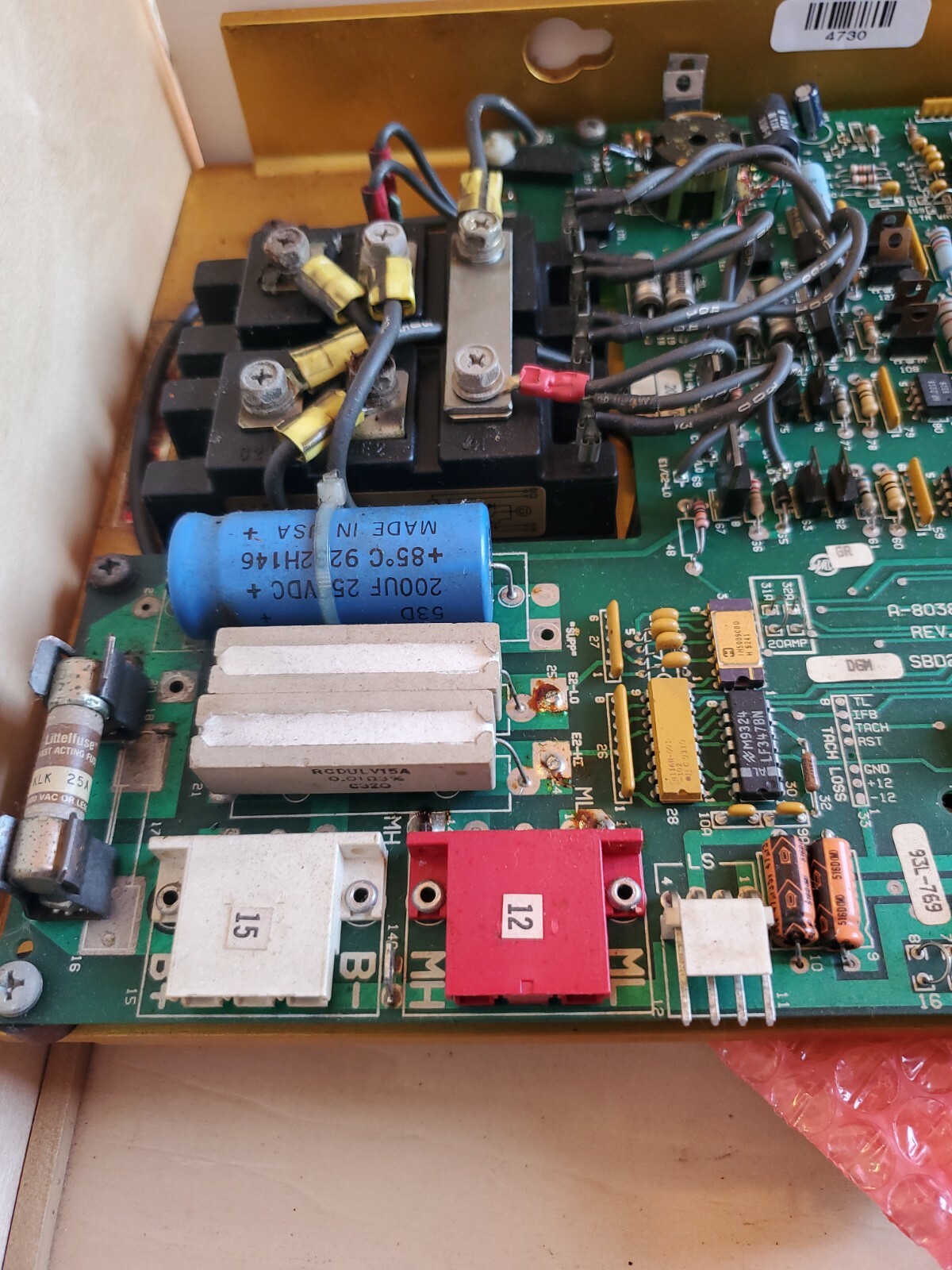 Kollmorgen SBD2-20-1105-W/0 Amplifier Drive A-80387-2 REV. 10 DGM SBD2-MC2 Used
