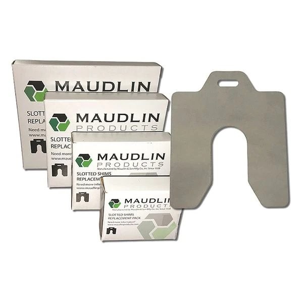 Maudlin Products MSE125 Slotted Shim E-6 x 6″ x 0.125″, Pk5