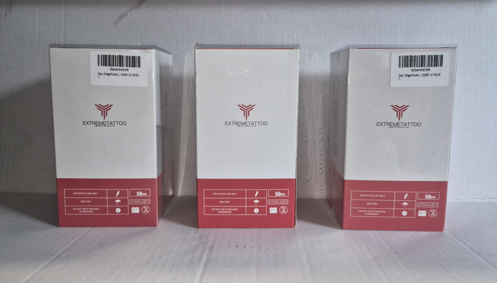 Dragonhawk Extreme Tattoo Lot Of 3 Boxes, 150 Pcs 1203, 1205,1207,1209,1211RS