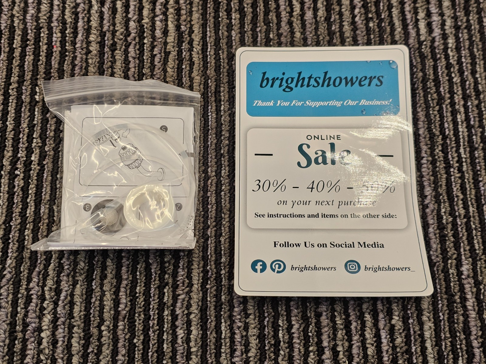 (QTY 2) Bright Showers PBA0908-06 Shower Filter Black for Hard Water Softener