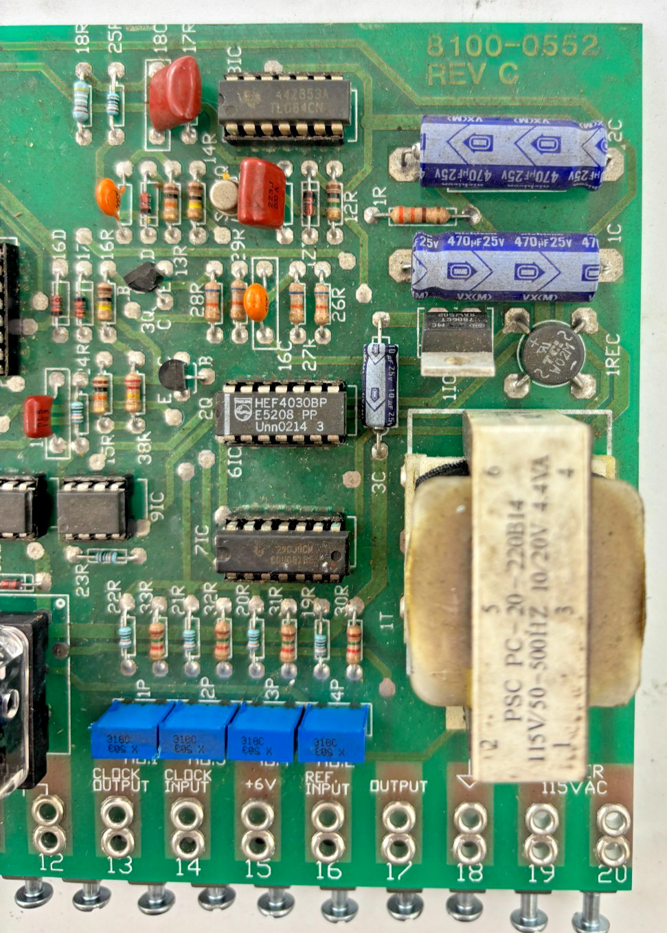 8100-0552 Rev C Electrical Board PCB Industrial Control Module
