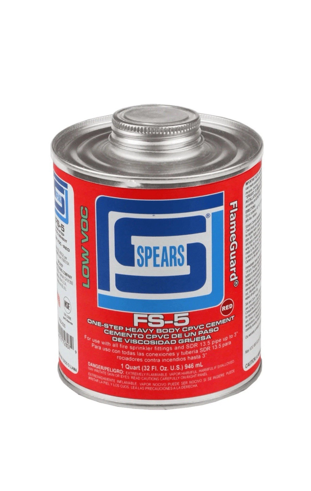 Spears FS5-030 QUART FS-5 CPVC ONE-STEP FIRE SPRINKLER