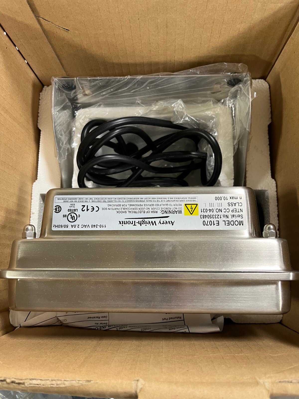 Avery Weigh-Tronix E1070 Indicator