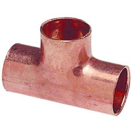 NIBCO 9102350 Copper Pressure Tee 1-1/2×3/4×1/2 Inch