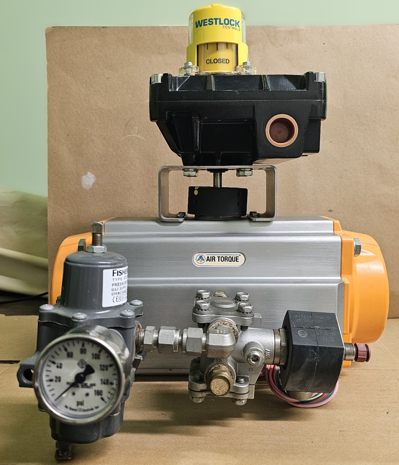 Air Torque PT400U Pneumatic Valve Actuator w/ Westlock Controls 9479NBY2B2M0600