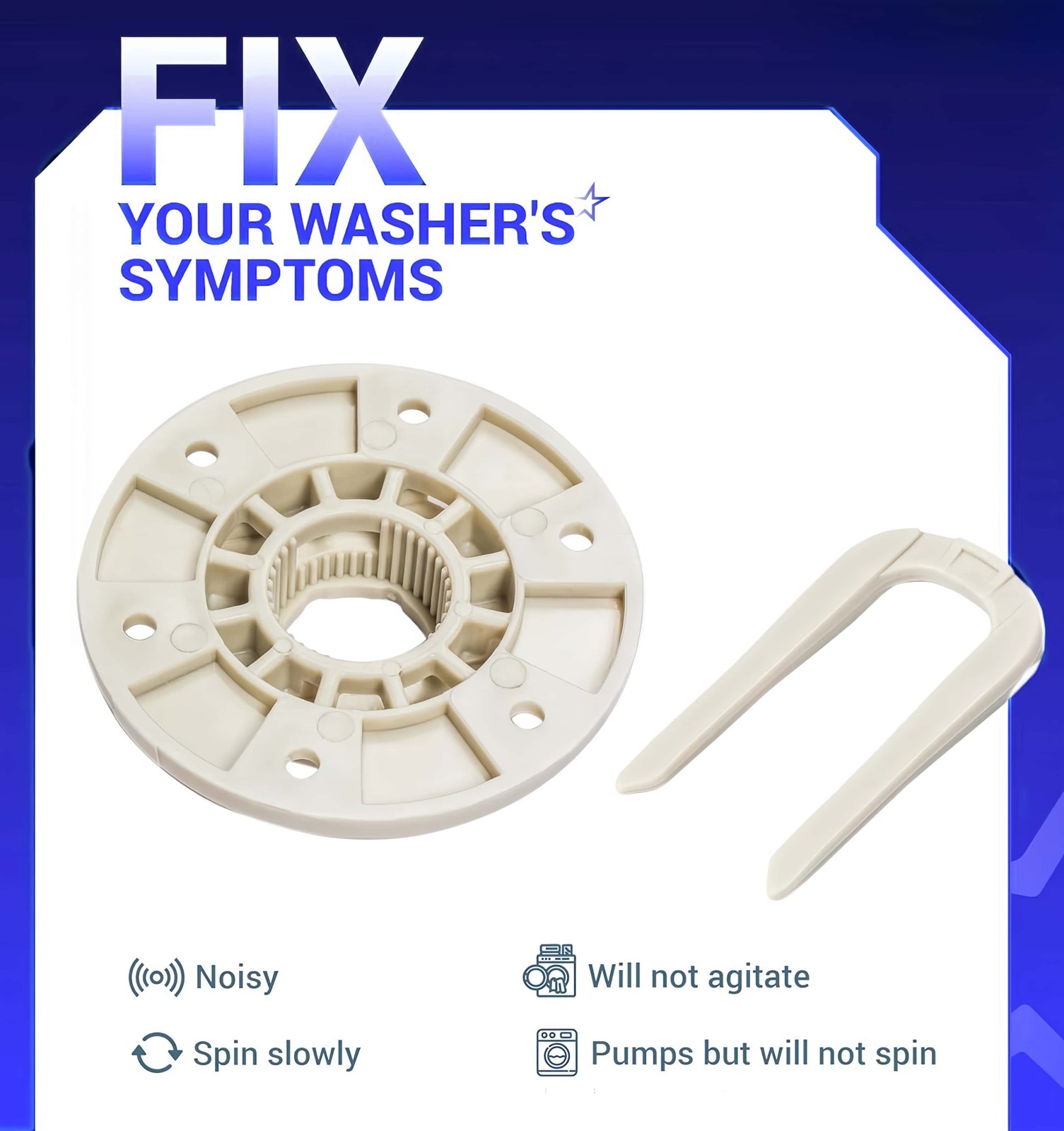 W10528947 Washer Basket Driven Hub Kit Fits Compatible for Maytag 7MMVWX722BG1