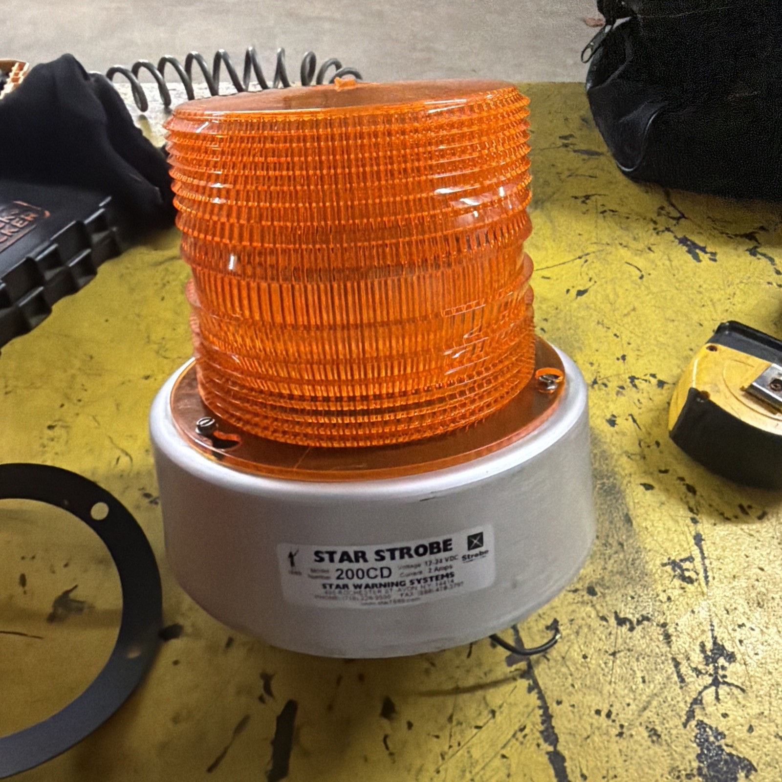 Star Warning Systems, Amber Warning Light, 200CD