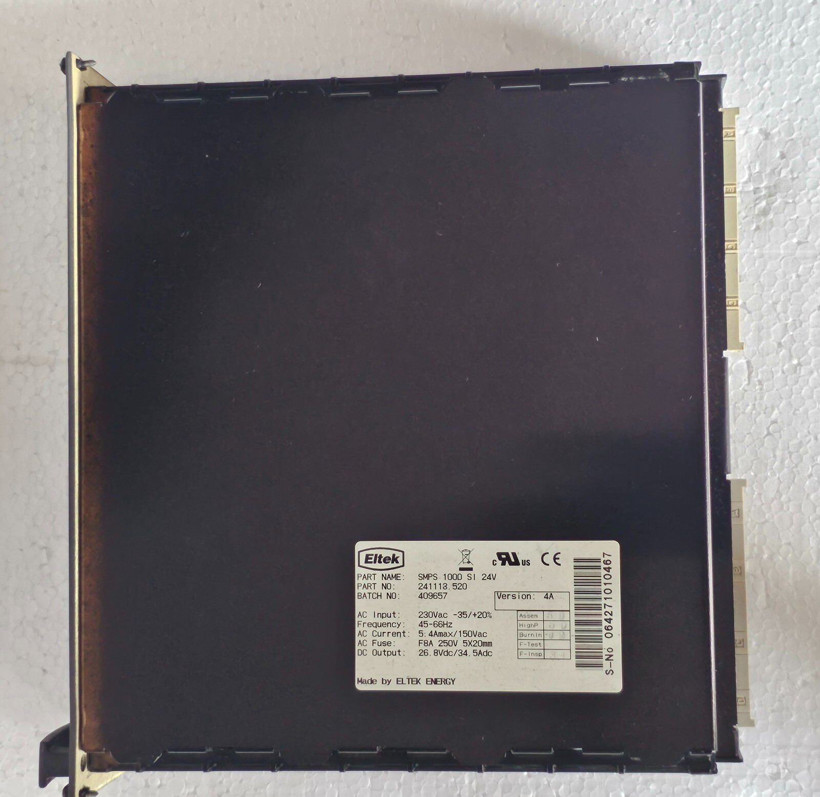 ELTEK ENERGY SMPS 1000 SI 230Vac/24Vdc