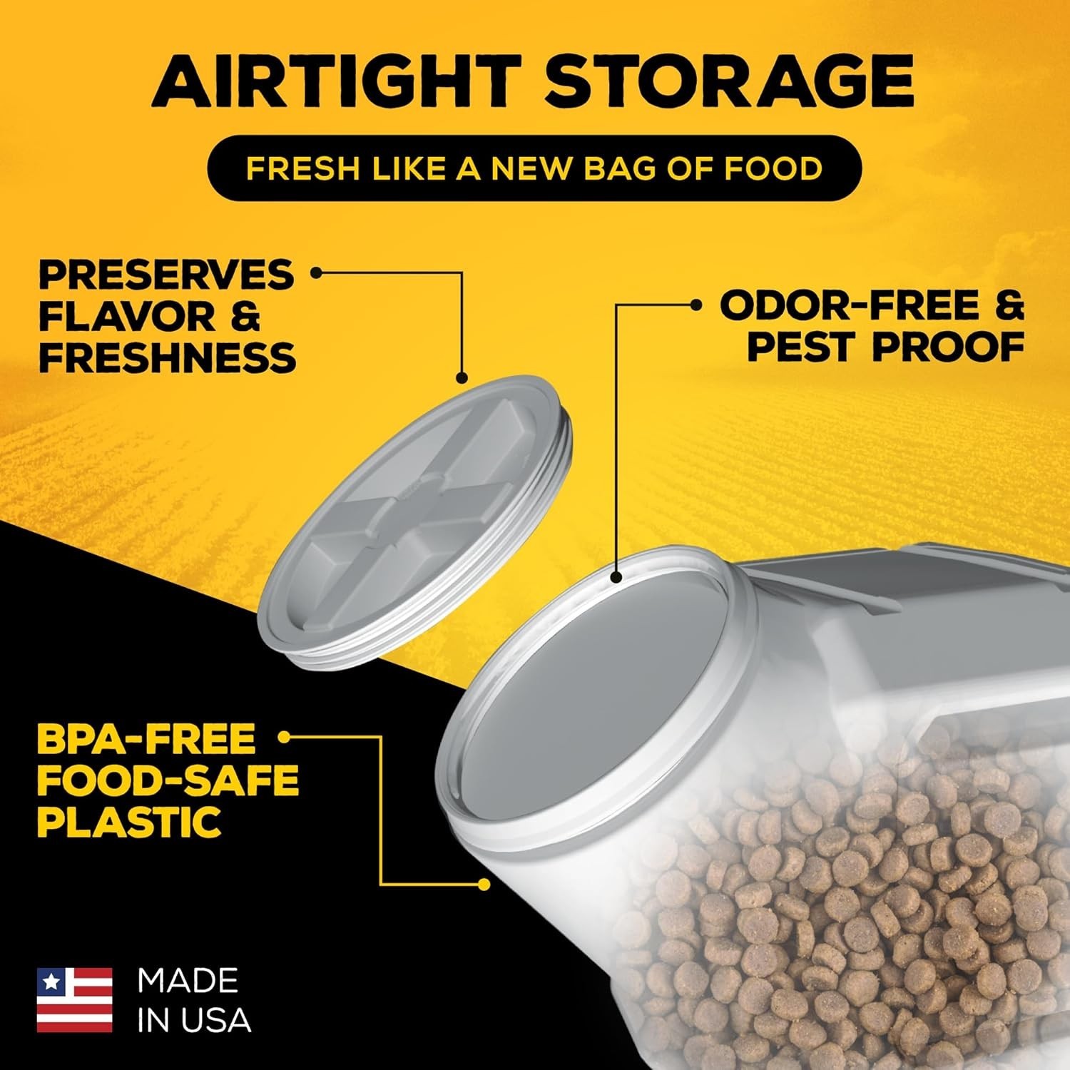 2 Pack Gamma2 Vittles Vault Large Cat Dog Food Storage Container 50 lb