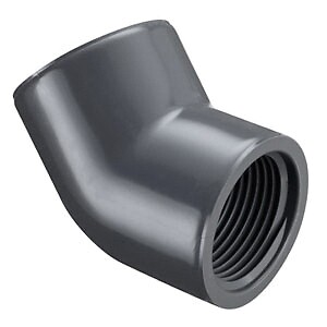 Spears 819-005 1/2 PVC 45 Ell FPT SCH80