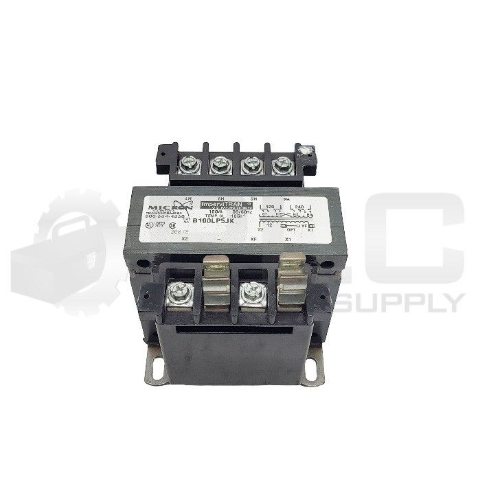MICRON B100LP5JK CONTROL TRANSFORMER 100VA 50/60HZ