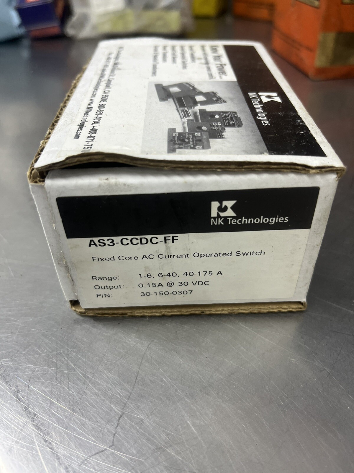 NK Technologies AS3-CCDC-FF Fixed Core AC Operated Switch New Made USA