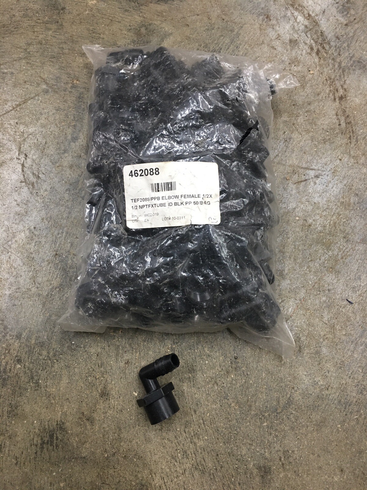 50 Female Elbow 1/2” X 1/2″ Hose Barb Drain Connectors, 462088