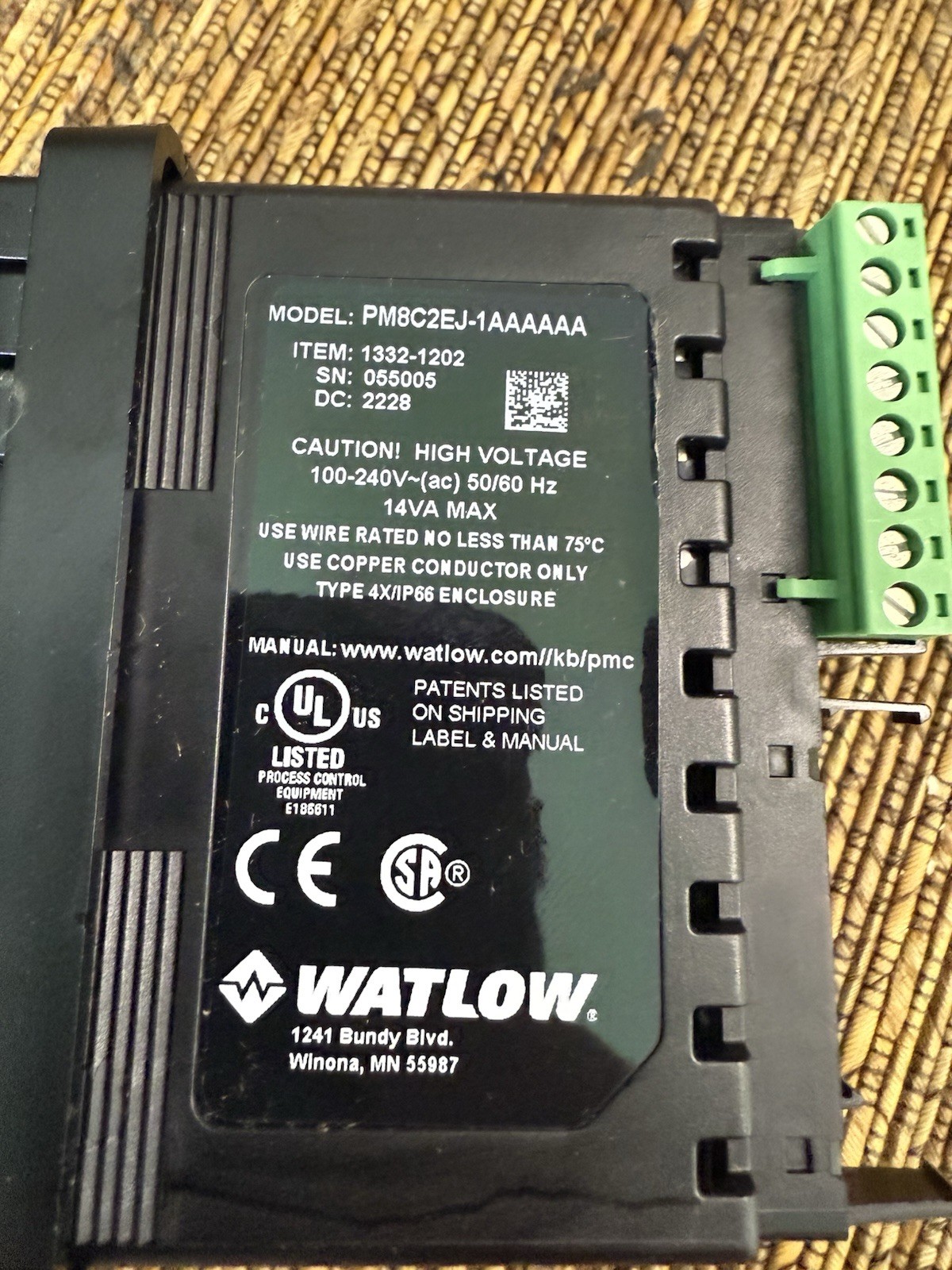 WATLOW PM8C2EJ-1AAAAAA