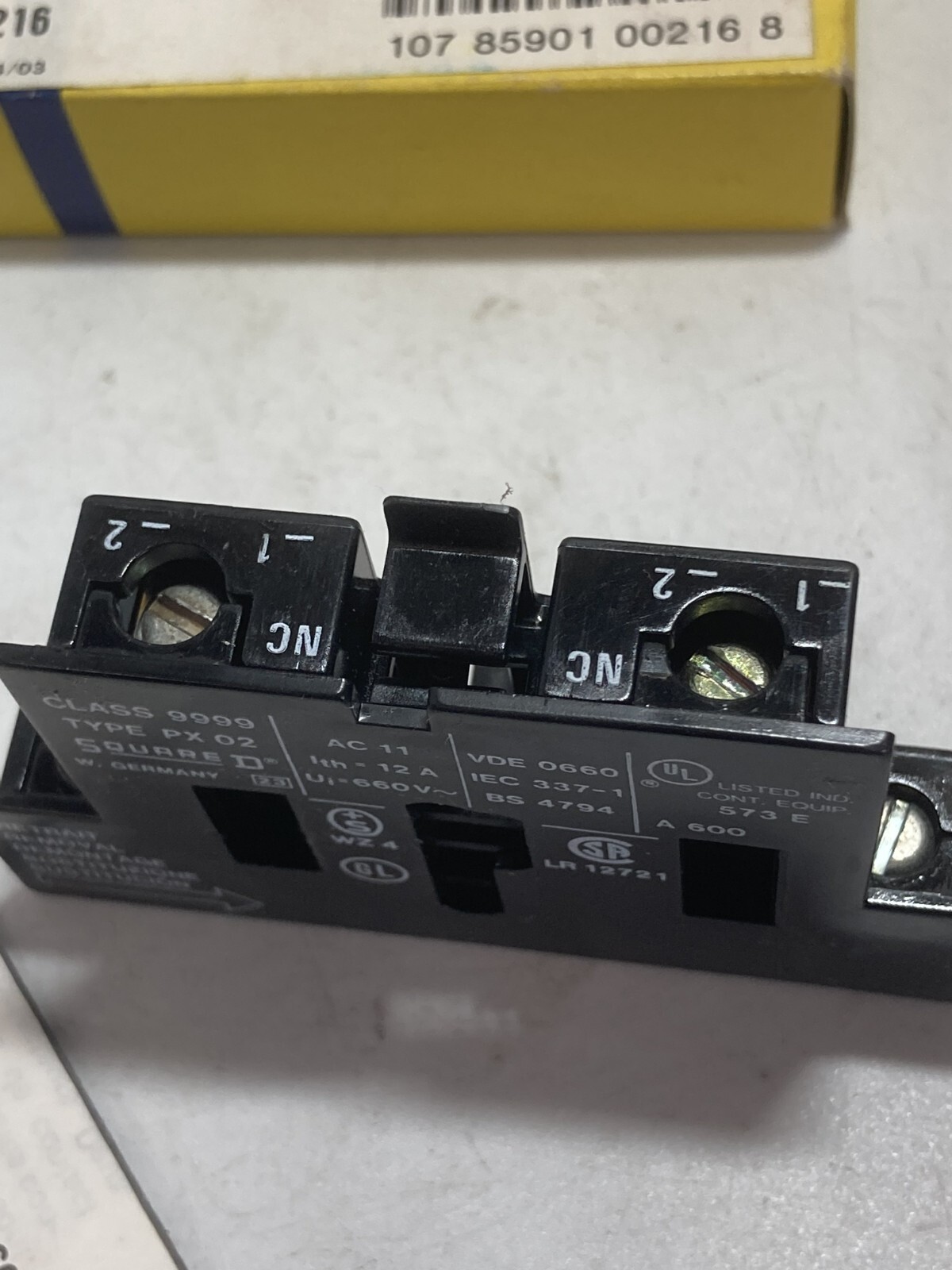 SQUARE D 9999PX02 AUXILIRY CONTACT 2NC SERIES A NIB