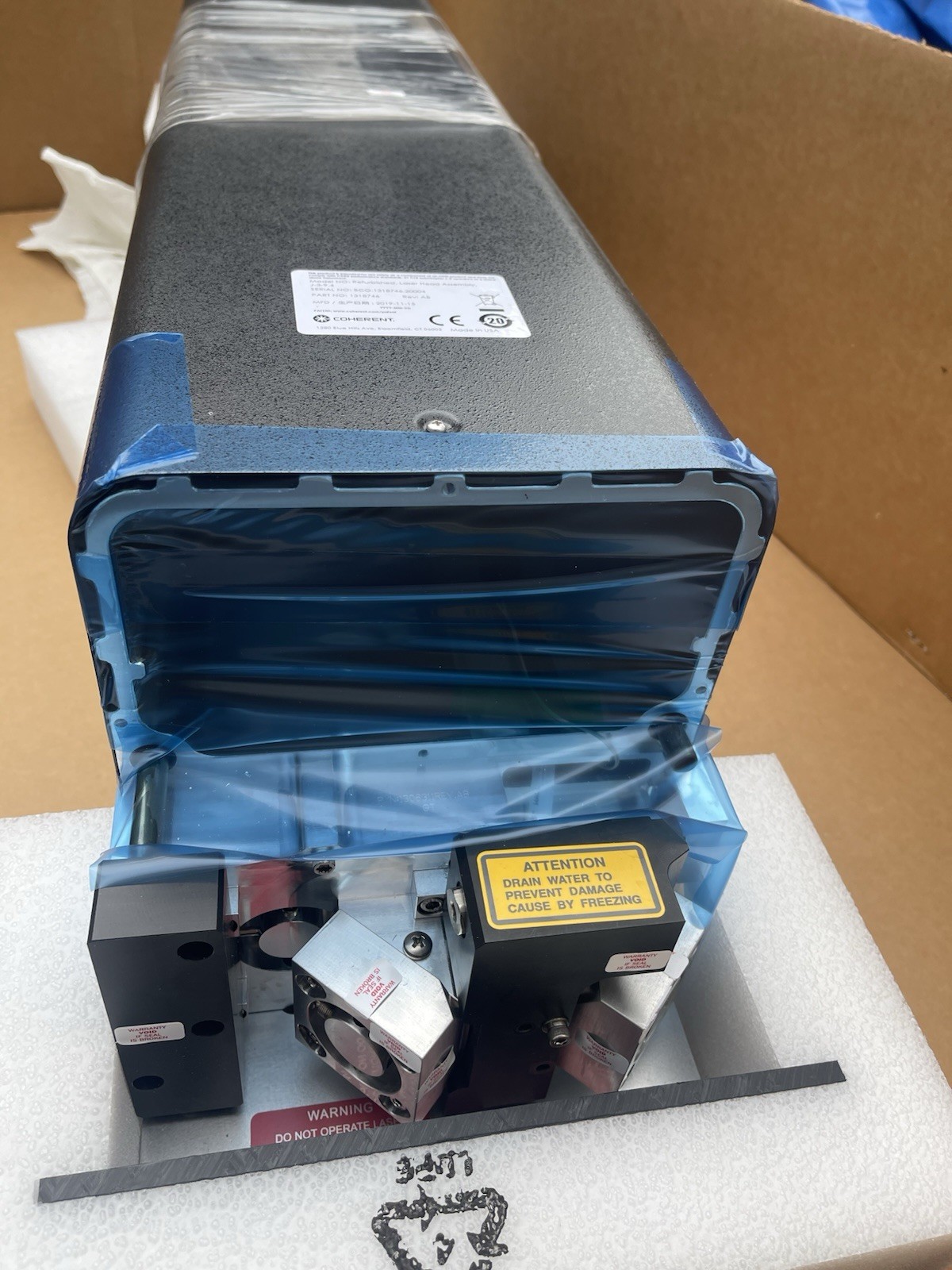 Lot Of 8 COHERENT DIAMOND J-2, J3, E250 Series Laser Head, No Laser Module Incl