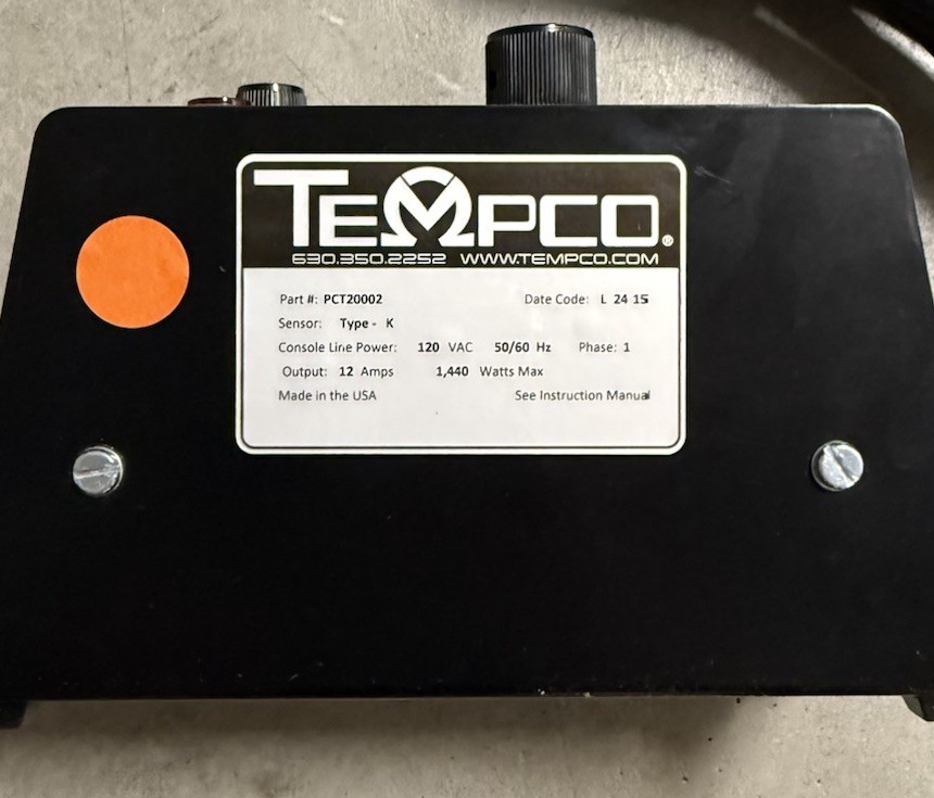 Tempco PCT20002 Temperature Controller Box, 32-1000F, Analog, K Sensor, 120V AC