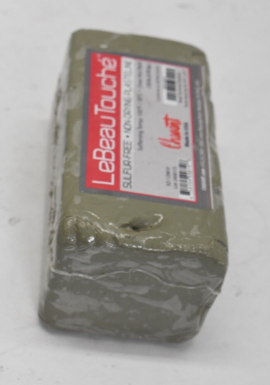 Chavant Le Beau Touche Plasteline Non Hardening Clay 2 lbs Block Gray Color