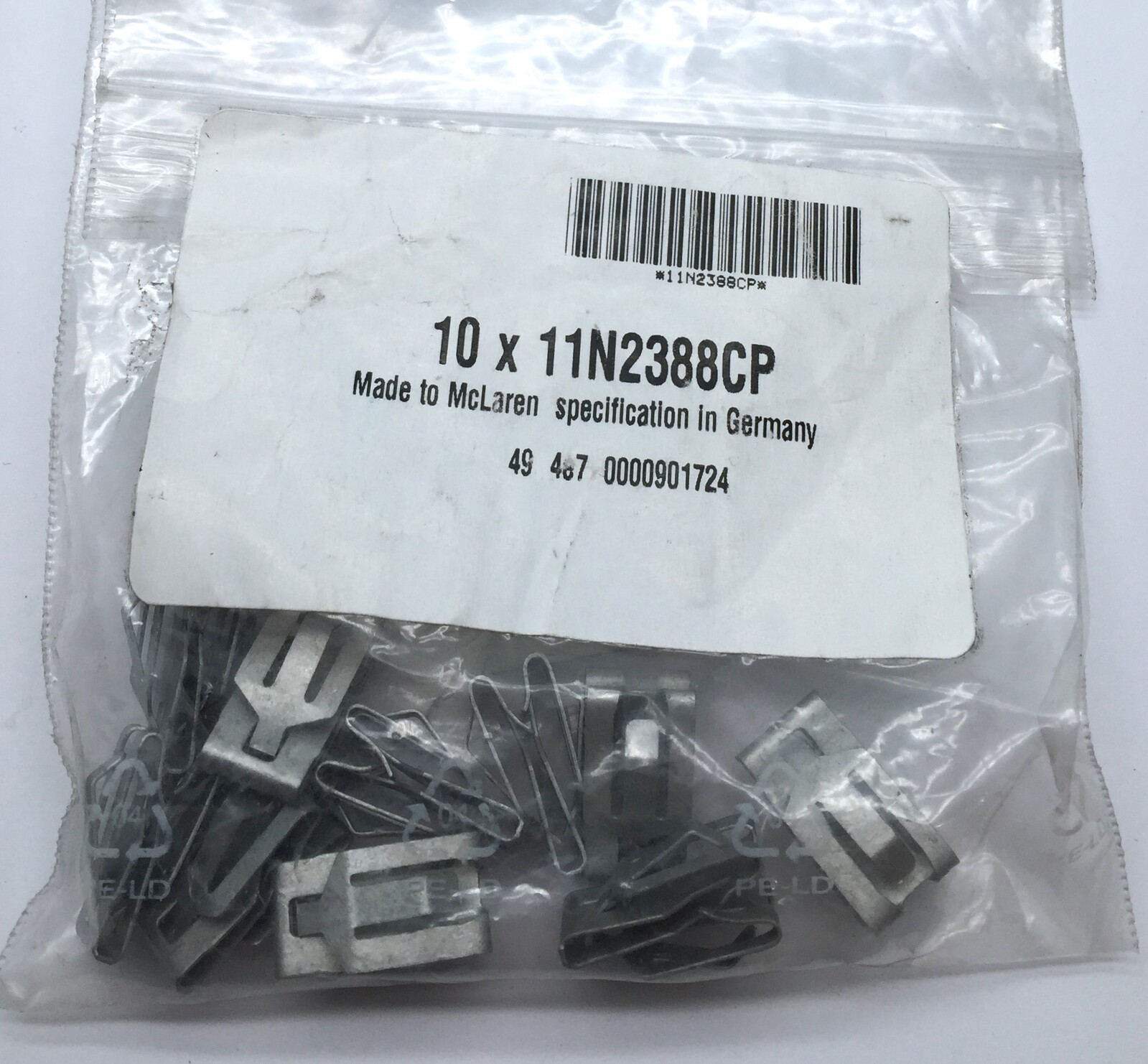 McLaren 1211N2388CP SOP Clip Raymond x10 pcs