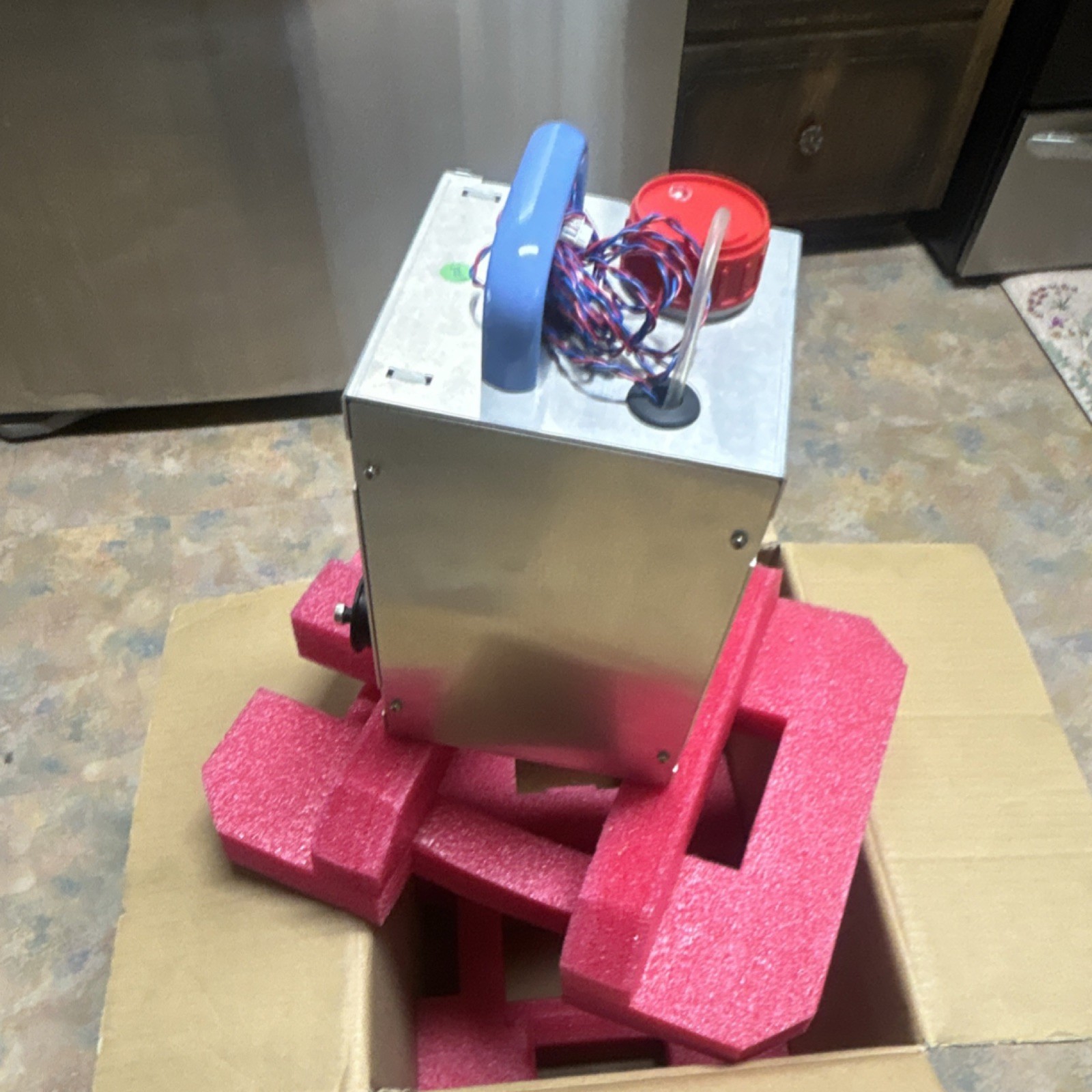 Stainless Steel Industrial Liquid Dispensing Unit with Tubing and HP DESIGN JET