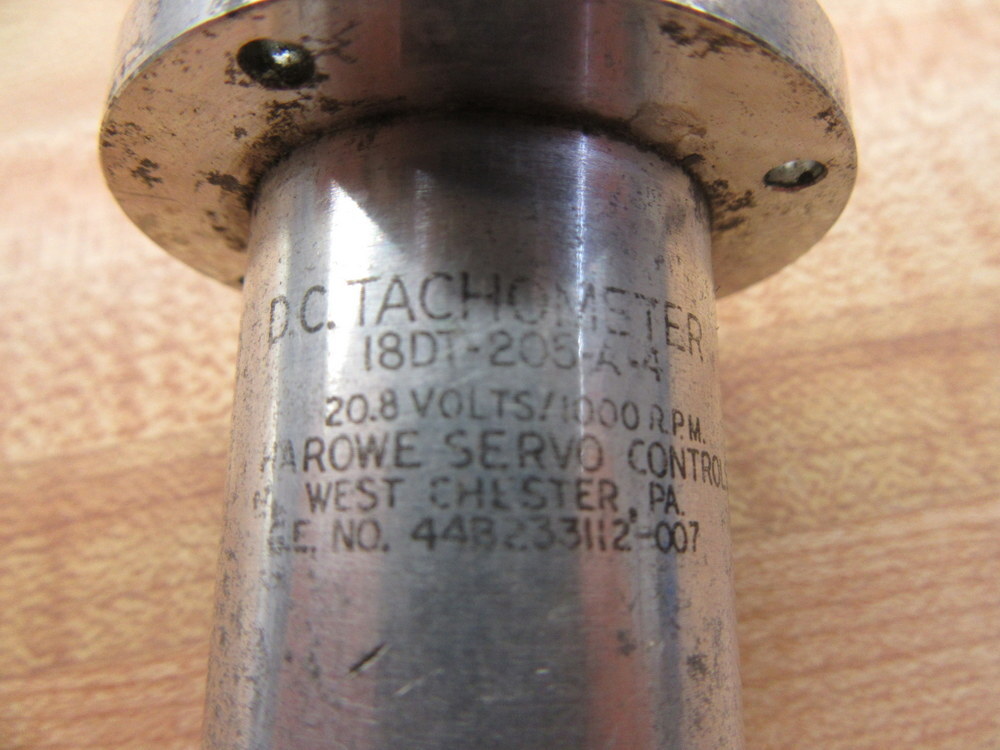 Harowe Servo Controls 18DT-205-A-4 Tachometer 18DT205A4